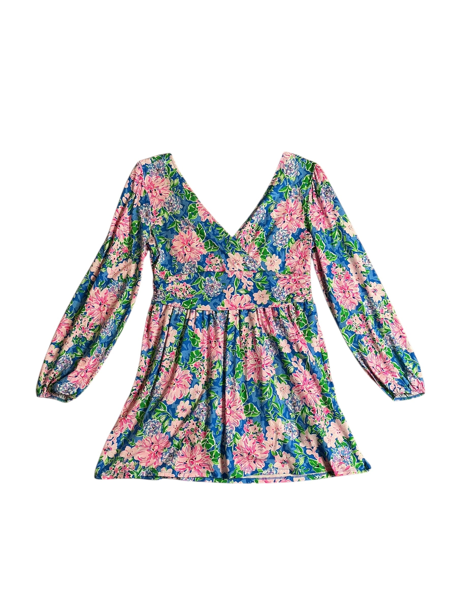 Lilly Pulitzer NWT Riza Long-Sleeve Romper - Multi Spring In Your Step - Size XL