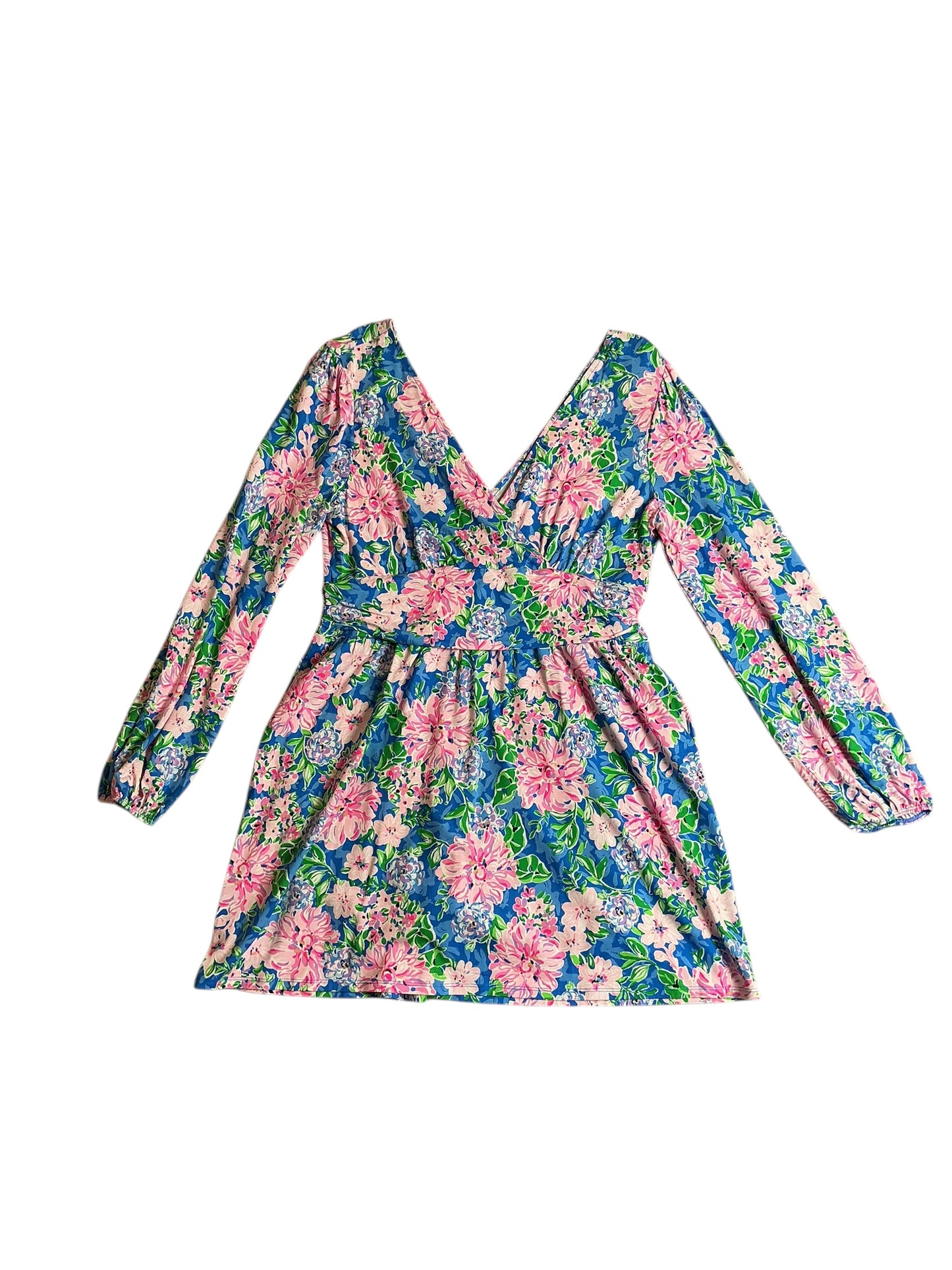 Lilly Pulitzer NWT Riza Long-Sleeve Romper - Multi Spring In Your Step - Size XL