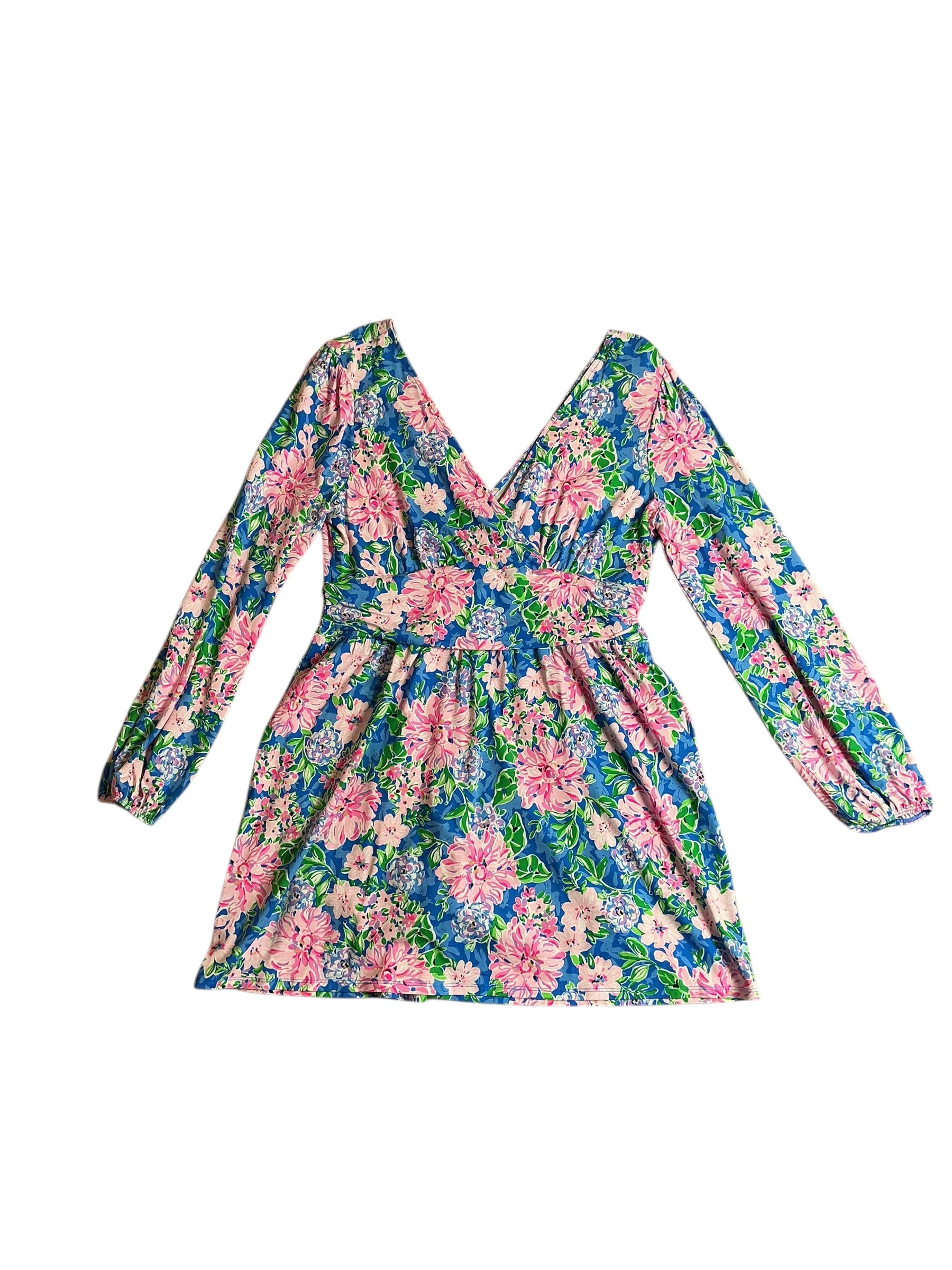 Lilly Pulitzer NWT Riza Long-Sleeve Romper - Multi Spring In Your Step - Size XL