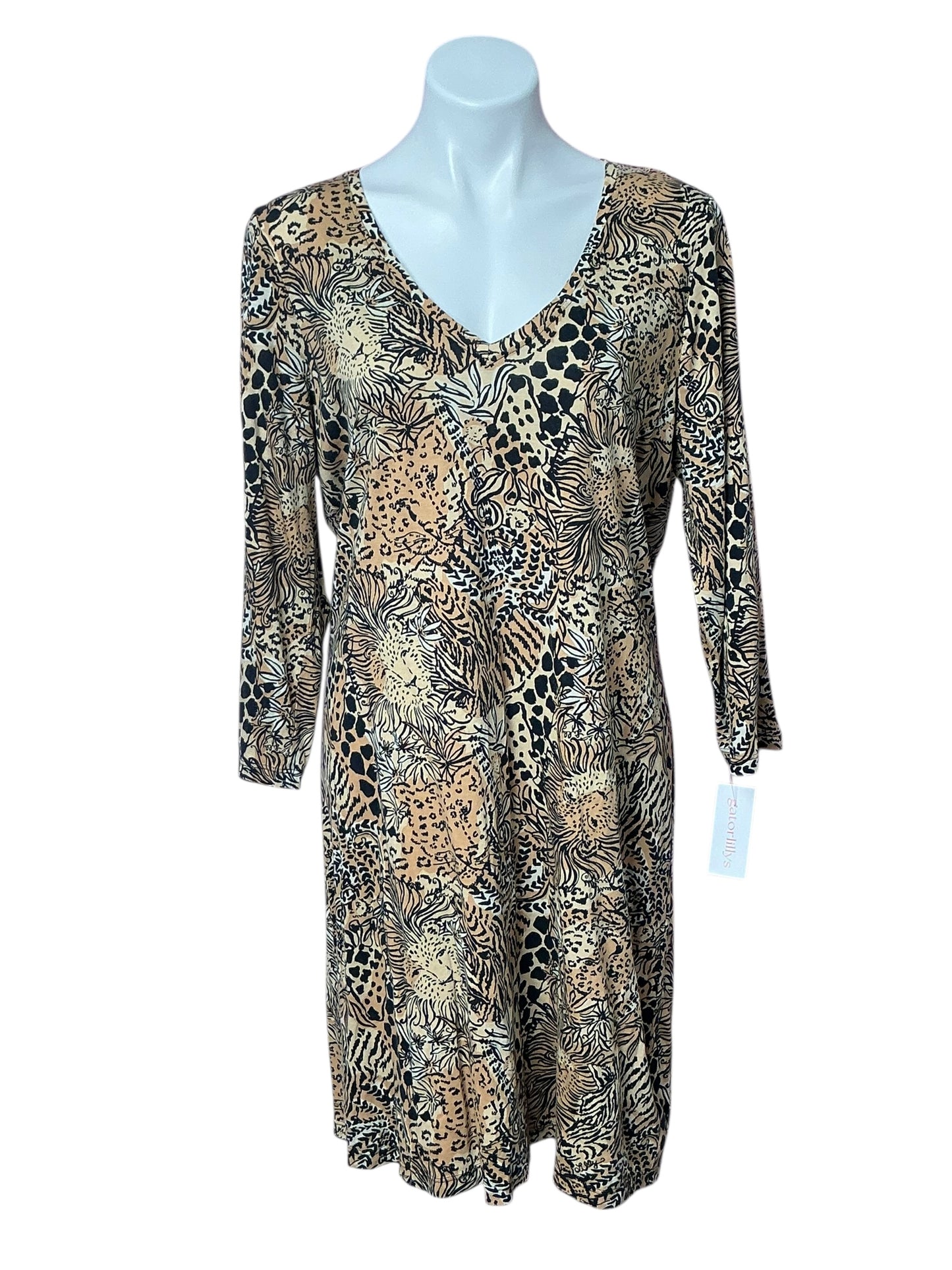 Lilly Pulitzer Tessa 3/4 Sleeve V-Neck Dress - Size XL