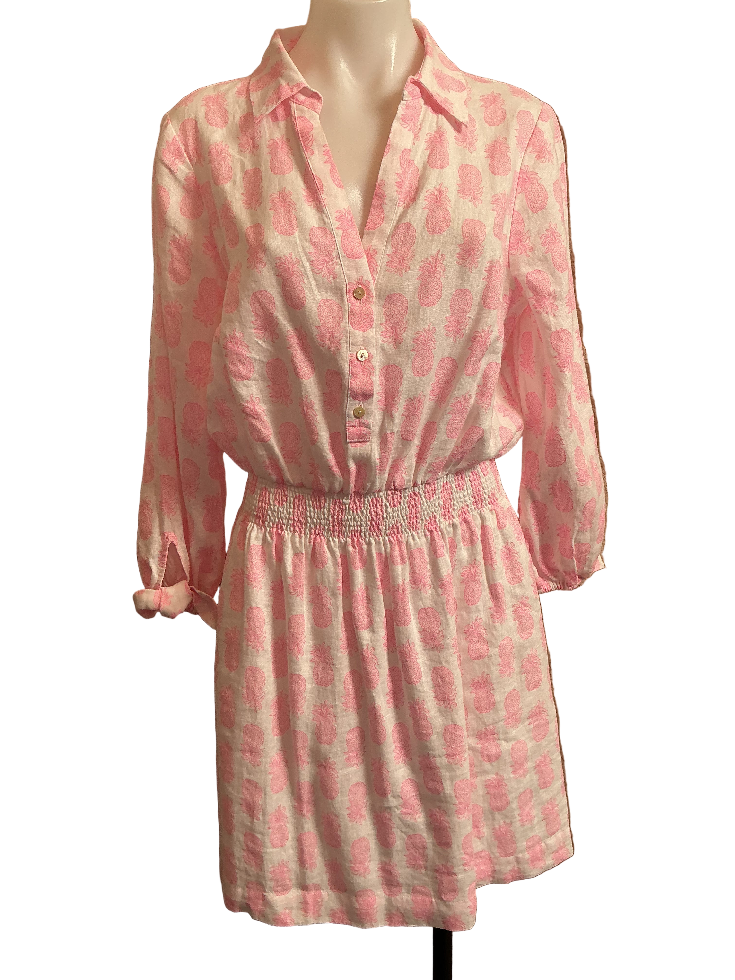 Lilly Pulitzer NWT Abralynn Long Sleeve L Rousseau Pink Slice Of Sunshine - Size 10