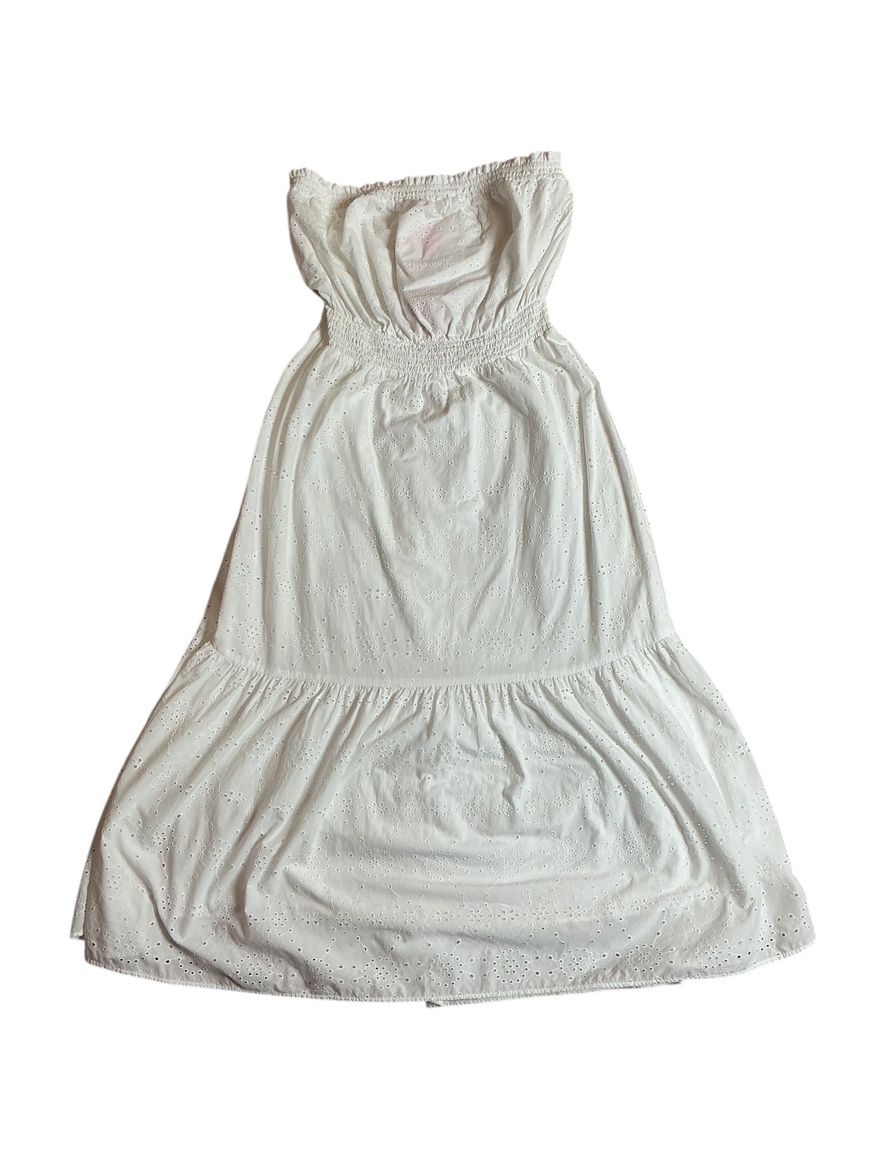 Lilly Pulitzer Nikole Strapless Eyelet - Resort White Tidepool Eyelet - Size L