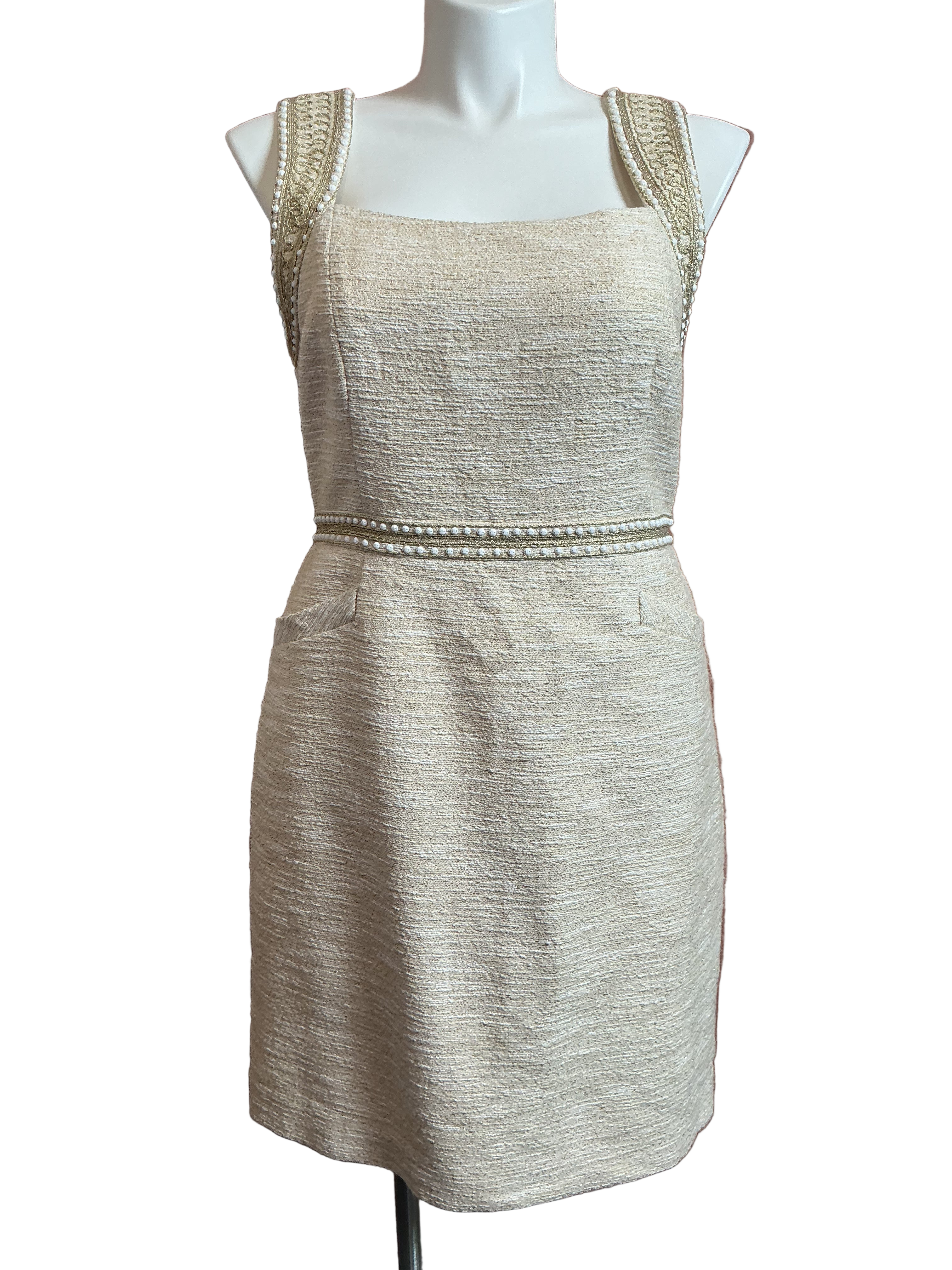 Lilly Pulitzer NWT Dana Shift Gold Metallic Resort Boucle