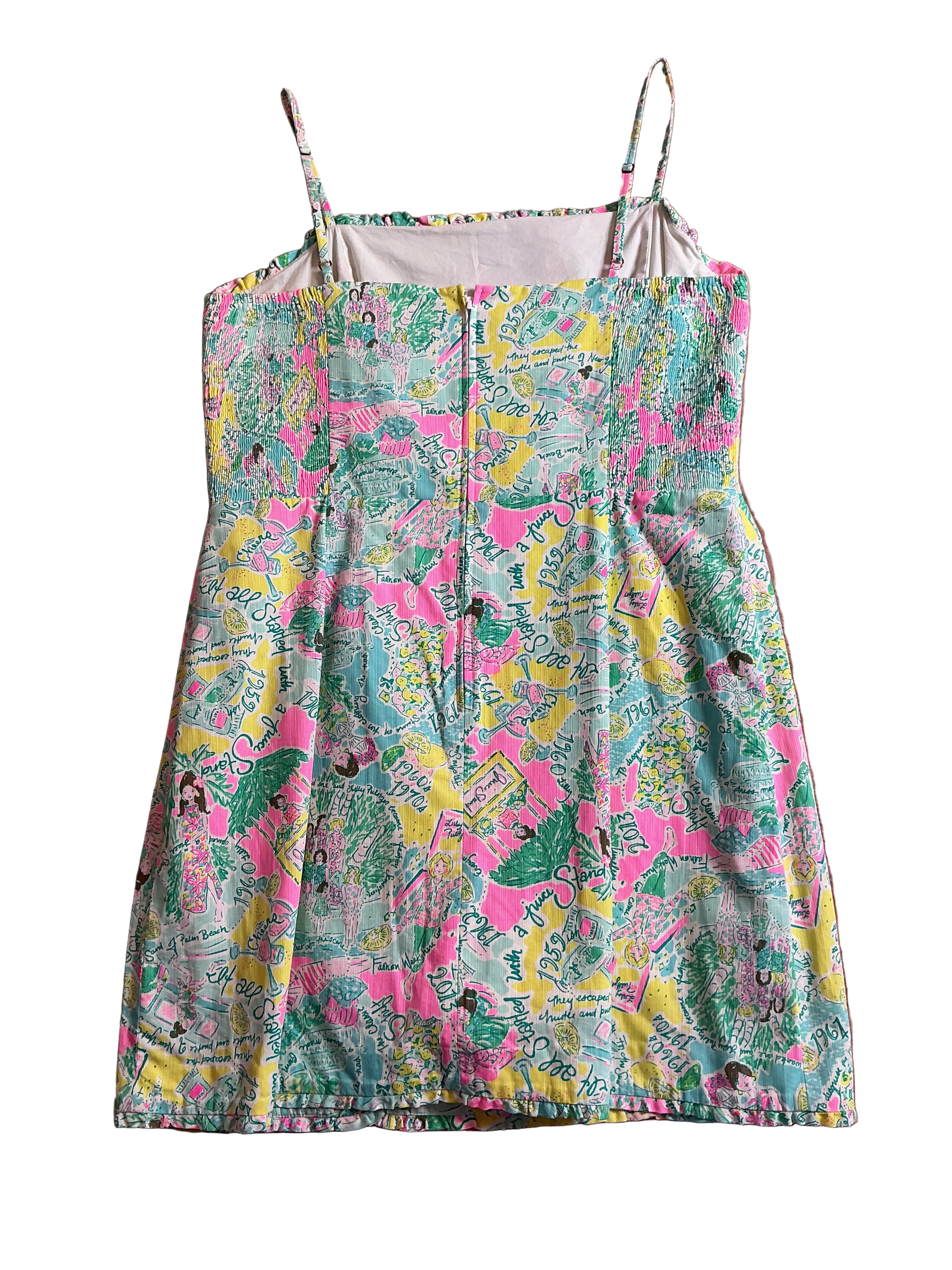 Lilly Pulitzer Jesse Ruffle Romper Pop Up In The Beginning - Size 16
