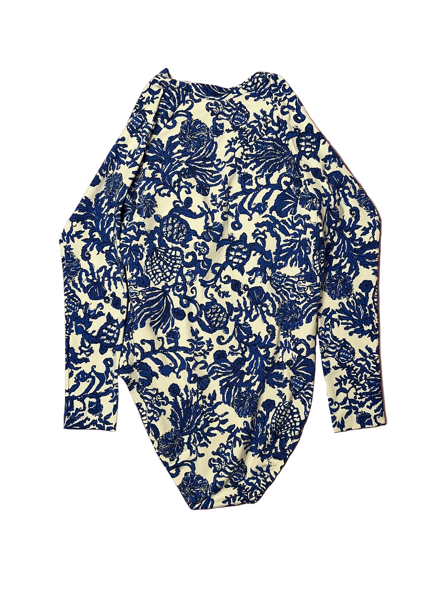 Lilly Pulitzer NWT - Randee Rashguard One Piece - Deeper Coconut Ride With Me - Size 12