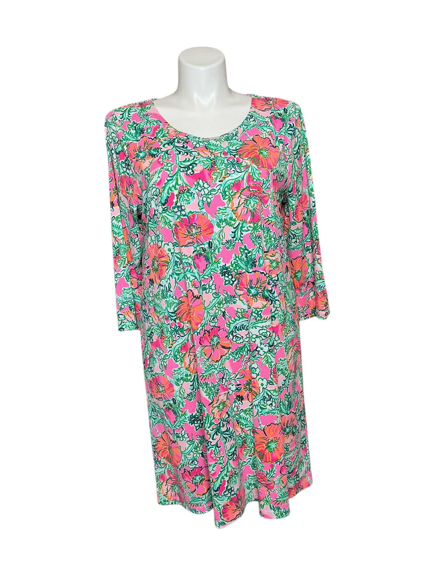 Lilly Pulitzer Solia UPF 50+ Dress - Soleil Pink Perfect Poppy - Size XXL