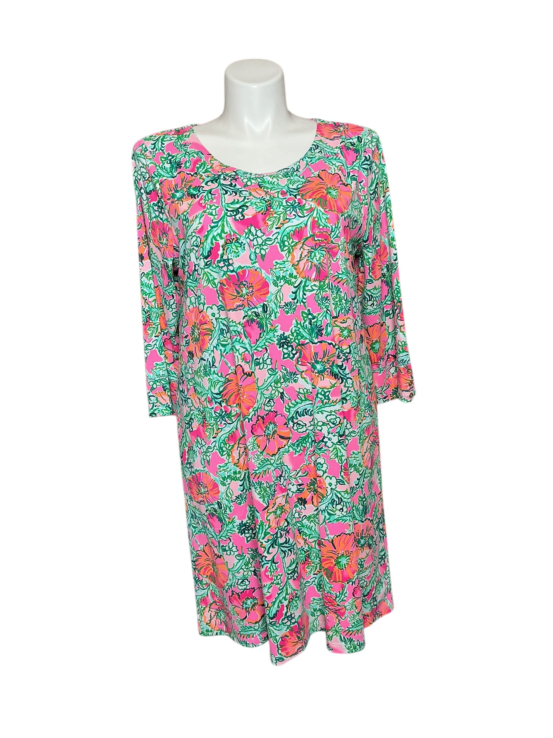 Lilly Pulitzer Solia UPF 50+ Dress - Soleil Pink Perfect Poppy - Size XXL