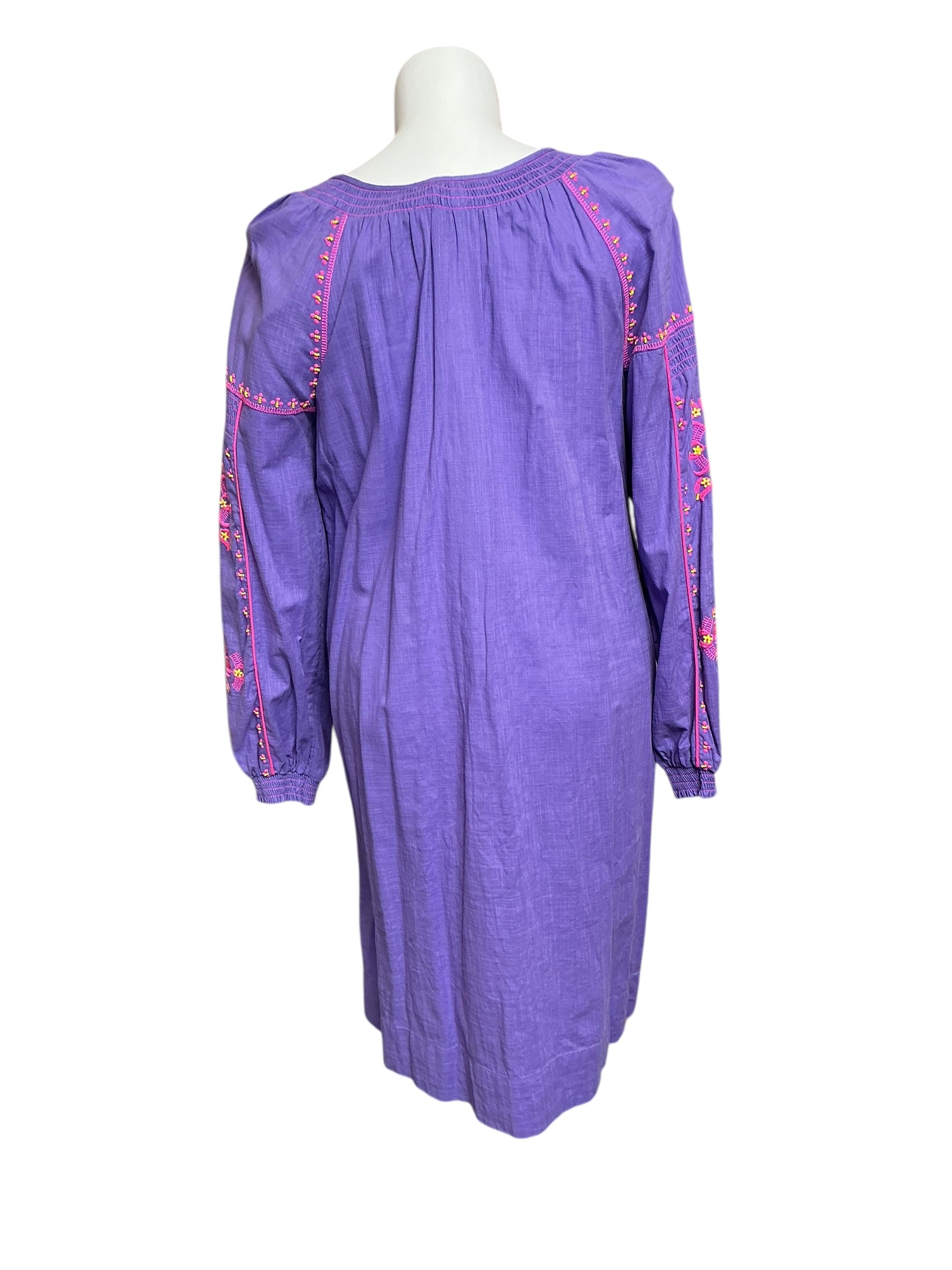 Lilly Pulitzer Cammie Long Sleeve Embroidered - Mystical Purple - Size L