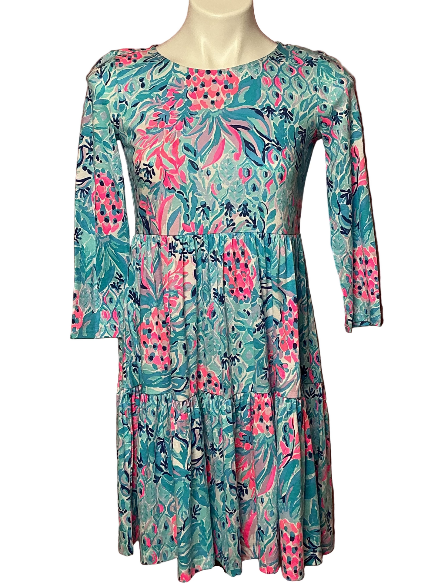 Lilly Pulitzer NWT - Geanna Dress - Zanzibar Blue Party Princess - Size XXS