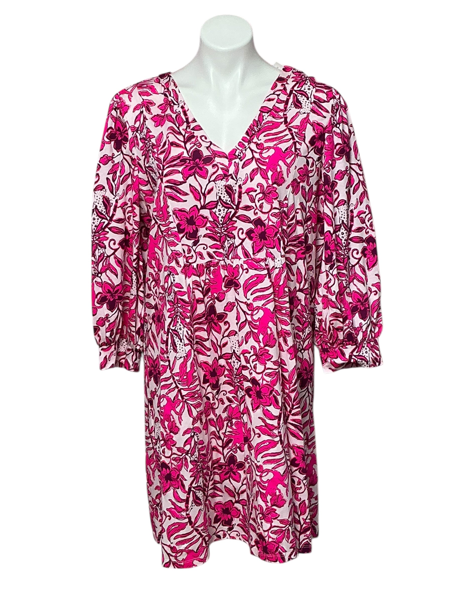 Lilly Pulitzer NWT - Cass Dress - Elderflower Blossom Lil Escape Plan - Size XL