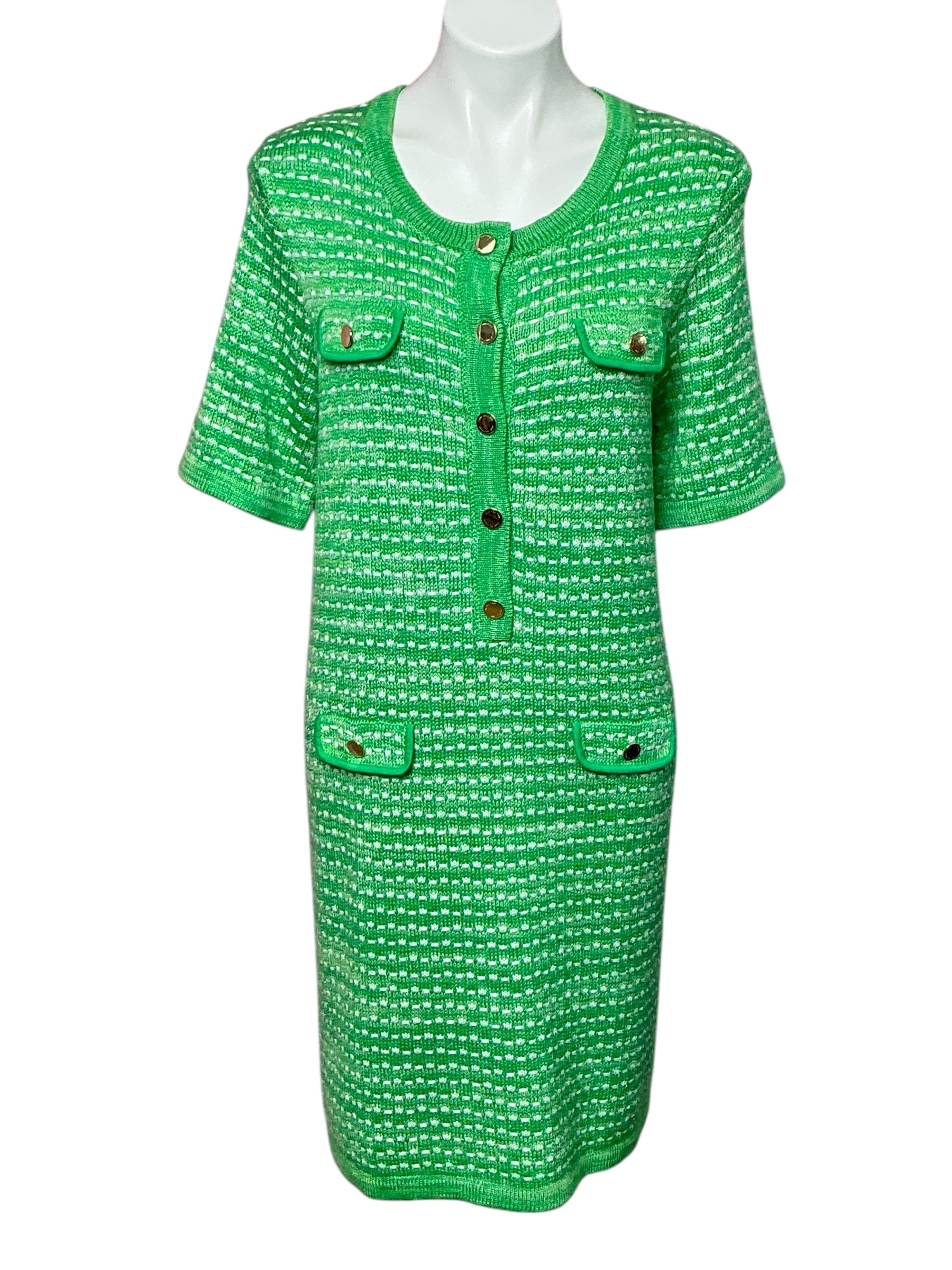 Lilly Pulitzer NWT - Theodorah Sweater Dress - Fauna Green Metallic Marl - Size XL