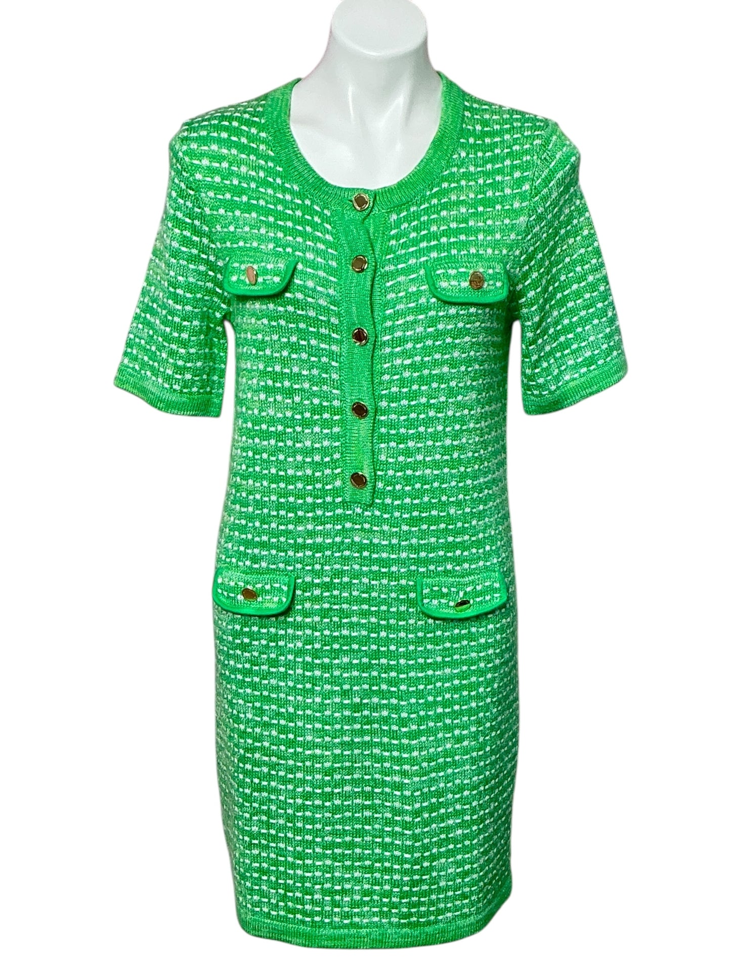 Lilly Pulitzer NWT - Theodorah Sweater Dress - Fauna Green Metallic Marl - Size M