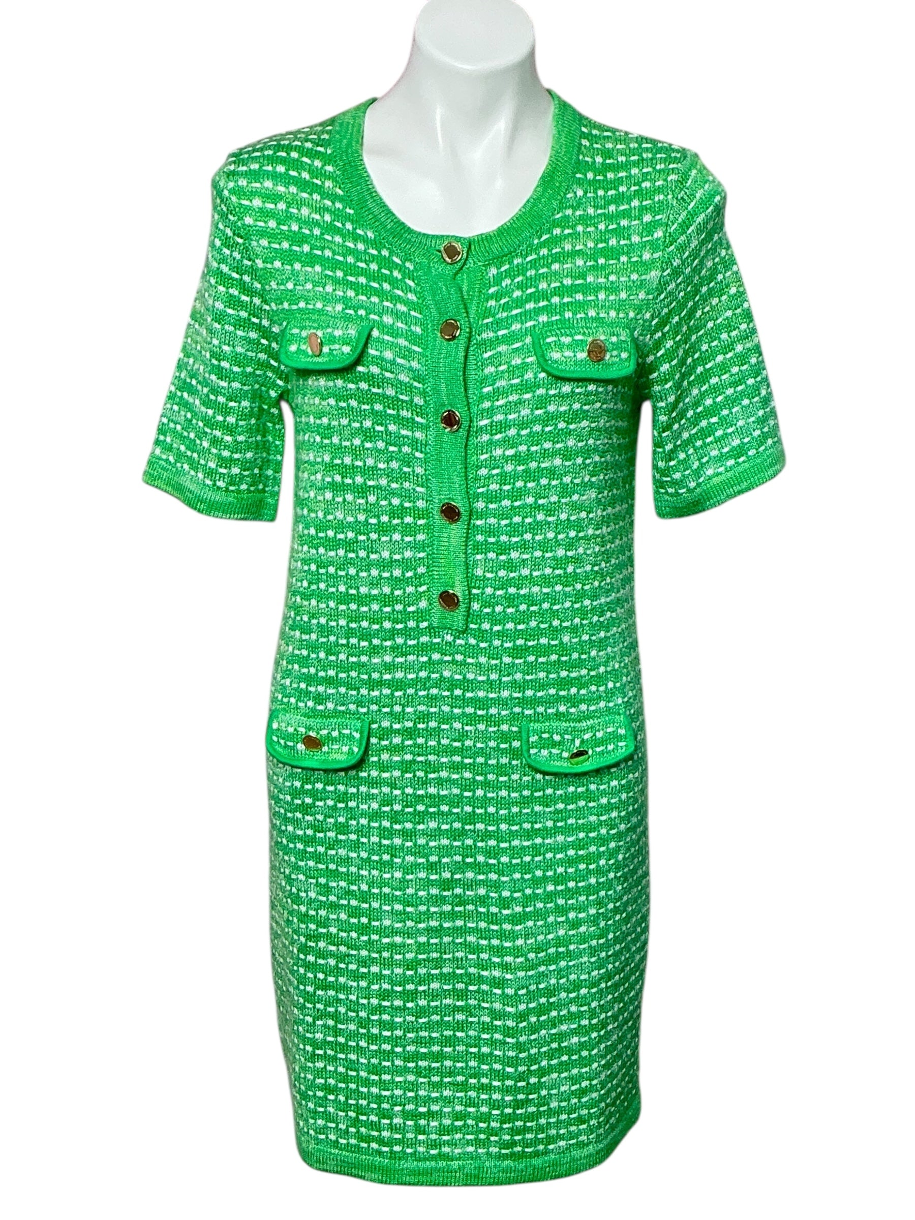 Lilly Pulitzer NWT - Theodorah Sweater Dress - Fauna Green Metallic Marl - Size M