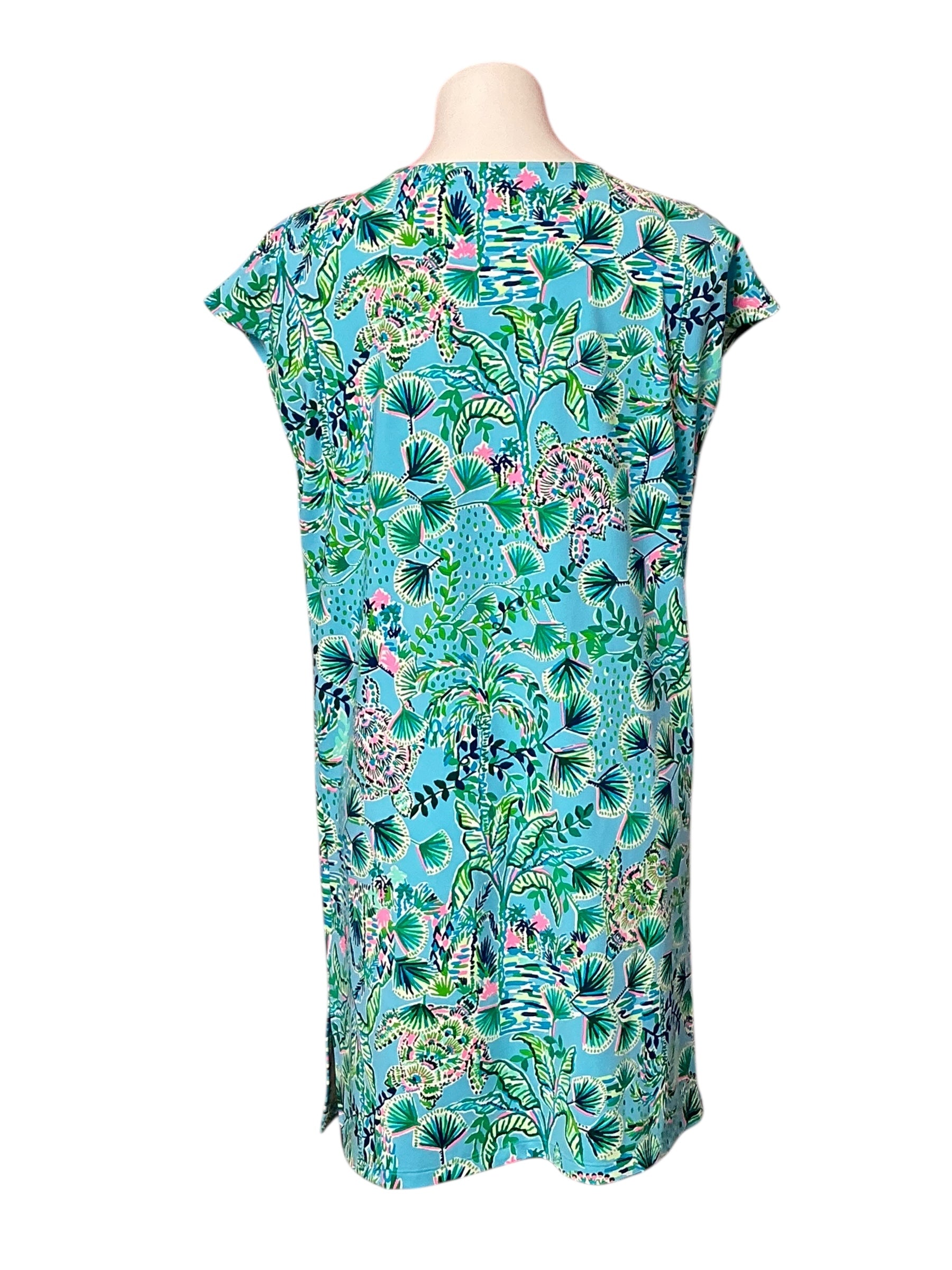 Lilly Pulitzer NWT - Talli V-Neck Coverup - Frenchie Blue Mosaic Shells Engineered - Size M