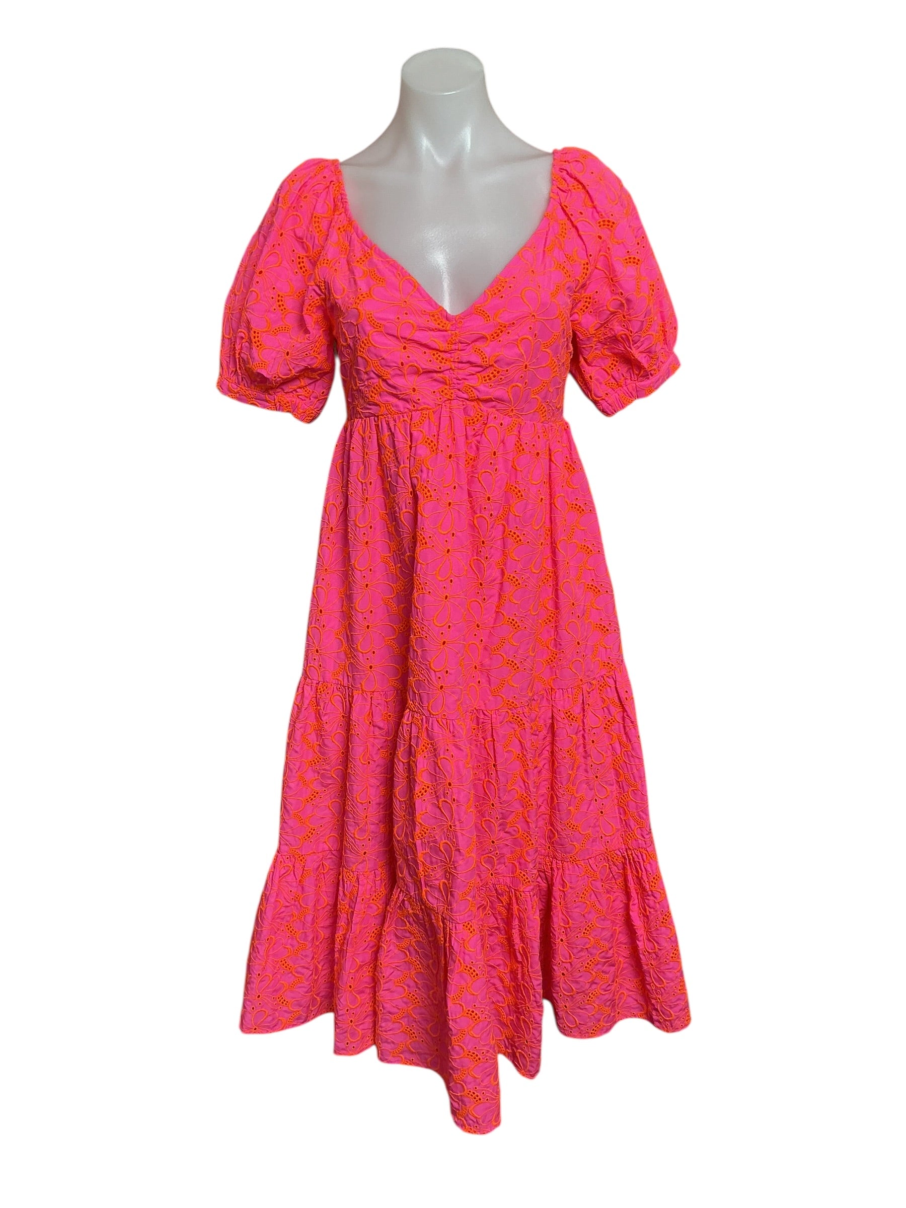 Lilly Pulitzer Kina Midi Dress - Pink Isle Psychedelic Swirl - Size 0