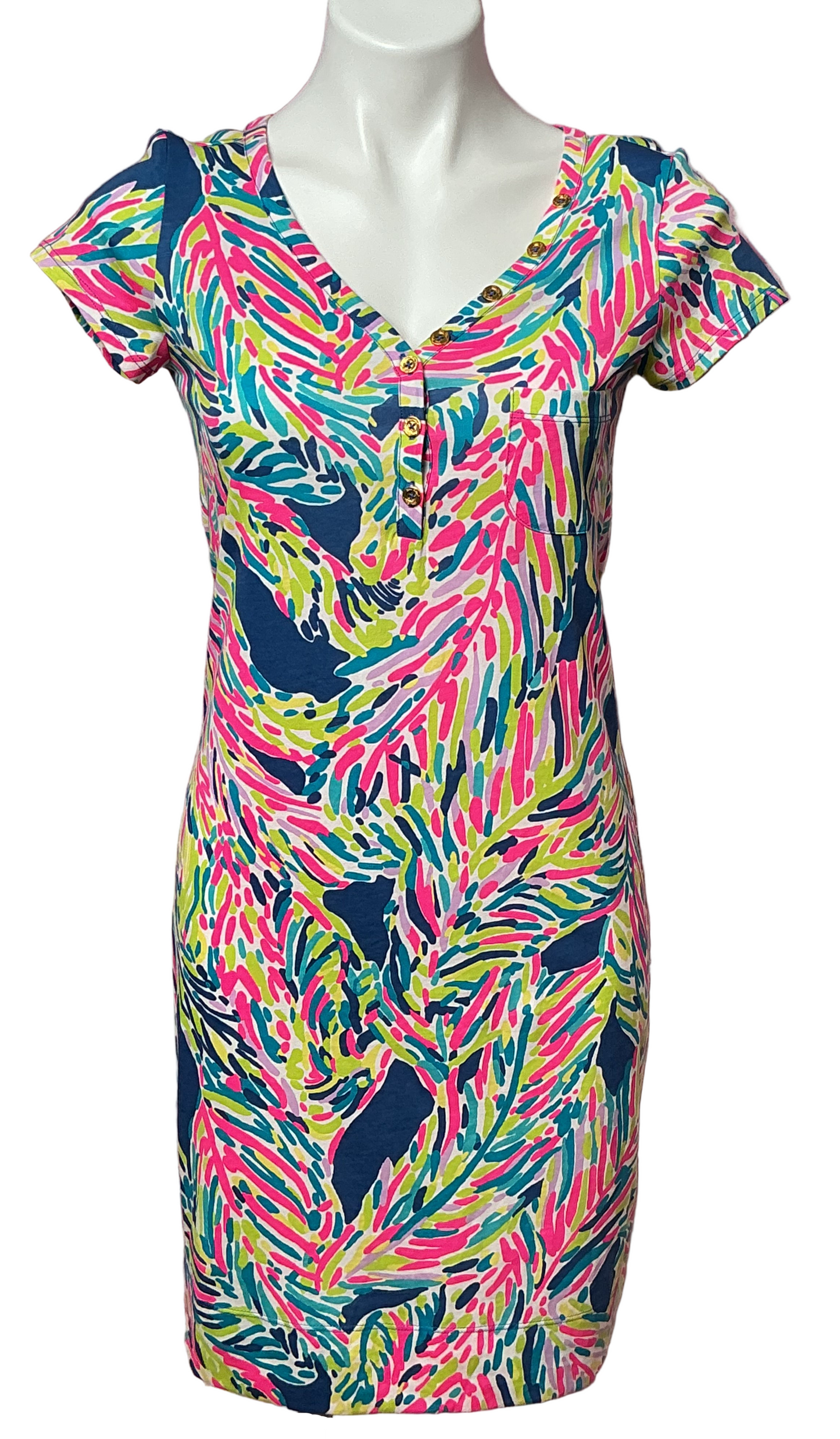Lilly Pulitzer NWT - Palmira Dress - Indigo Palm Reader - Size S