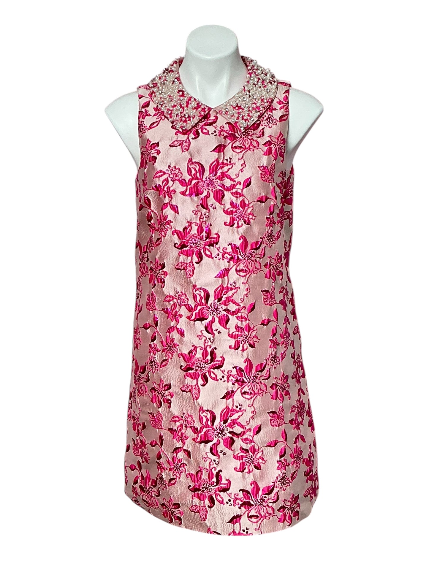 Lilly Pulitzer NWT - Kelliana Shift - Passion Fruit Pink Just Passion Through Brocade - Size 4