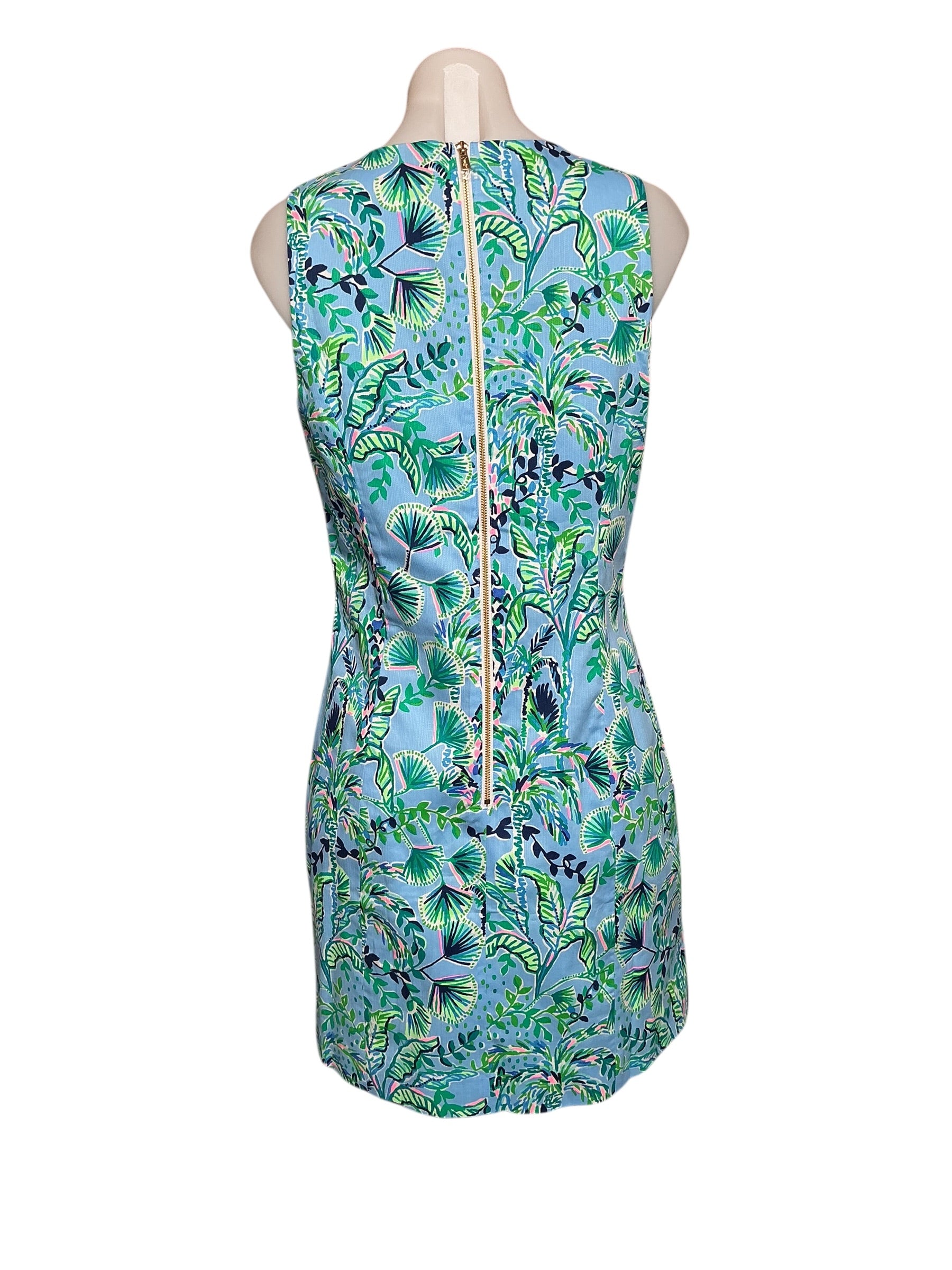 Lilly Pulitzer NWT Mila Stretch Shift Dress - Frenchie Blue Mosaic Shells Engineered- Size 6