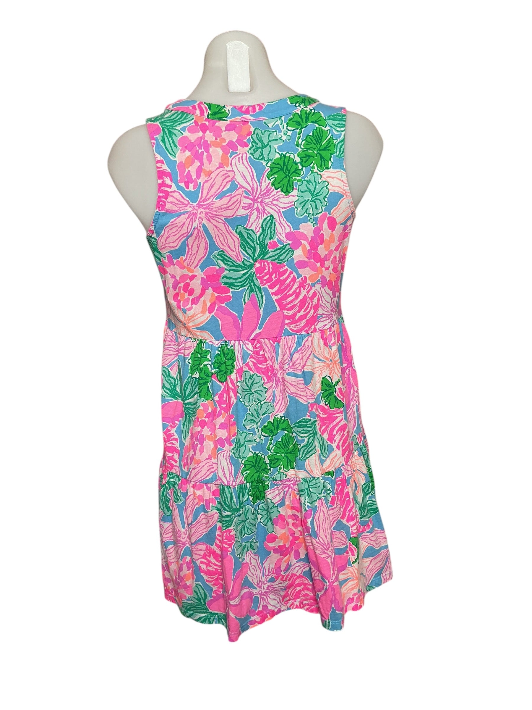 Lilly Pulitzer Girls Lorina V-Neck Dress - Multi Tigers Lair - Size XL