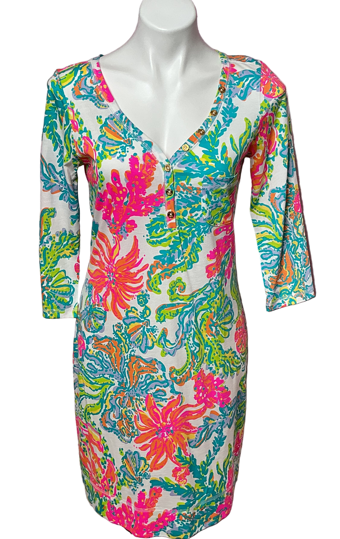 Lilly Pulitzer 3/4 Sleeve Dress - Size M