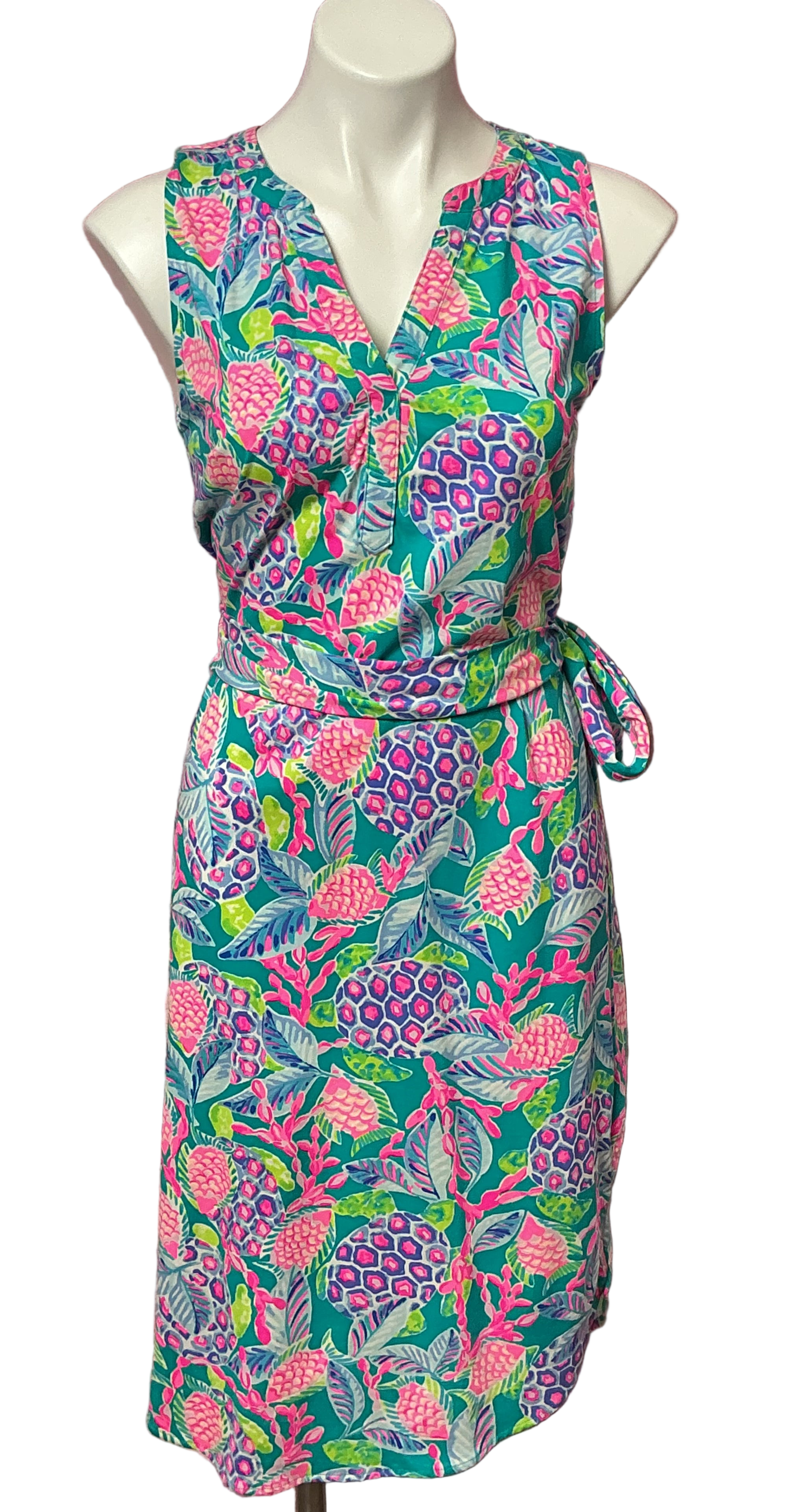 Lilly Pulitzer NWT - Naila Midi Dress - Maldives Green Turtle Wave - Size S
