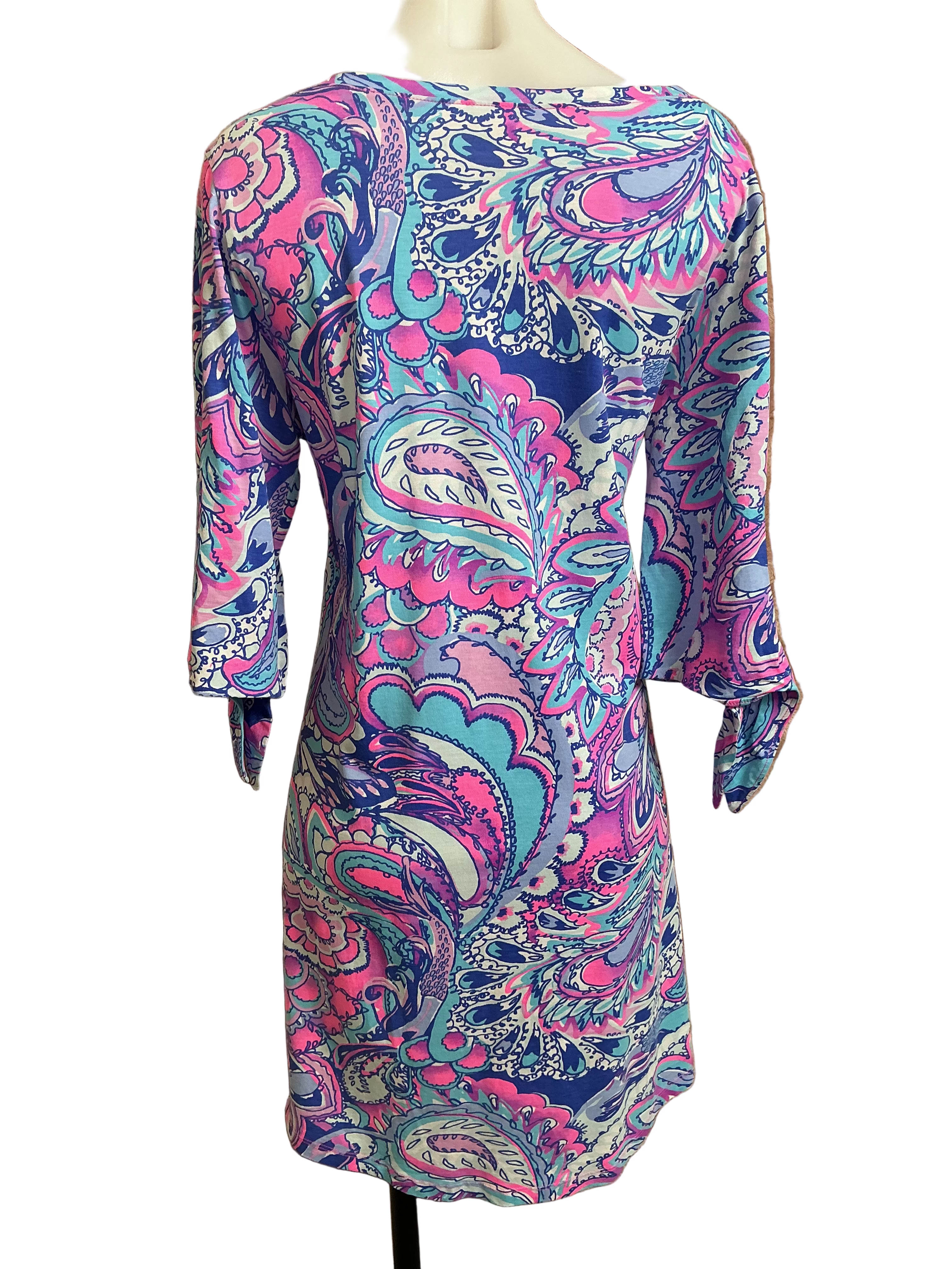 Lilly Pulitzer Preston Dress Pink Tropic Mermaids Call - Size L (As-Is)