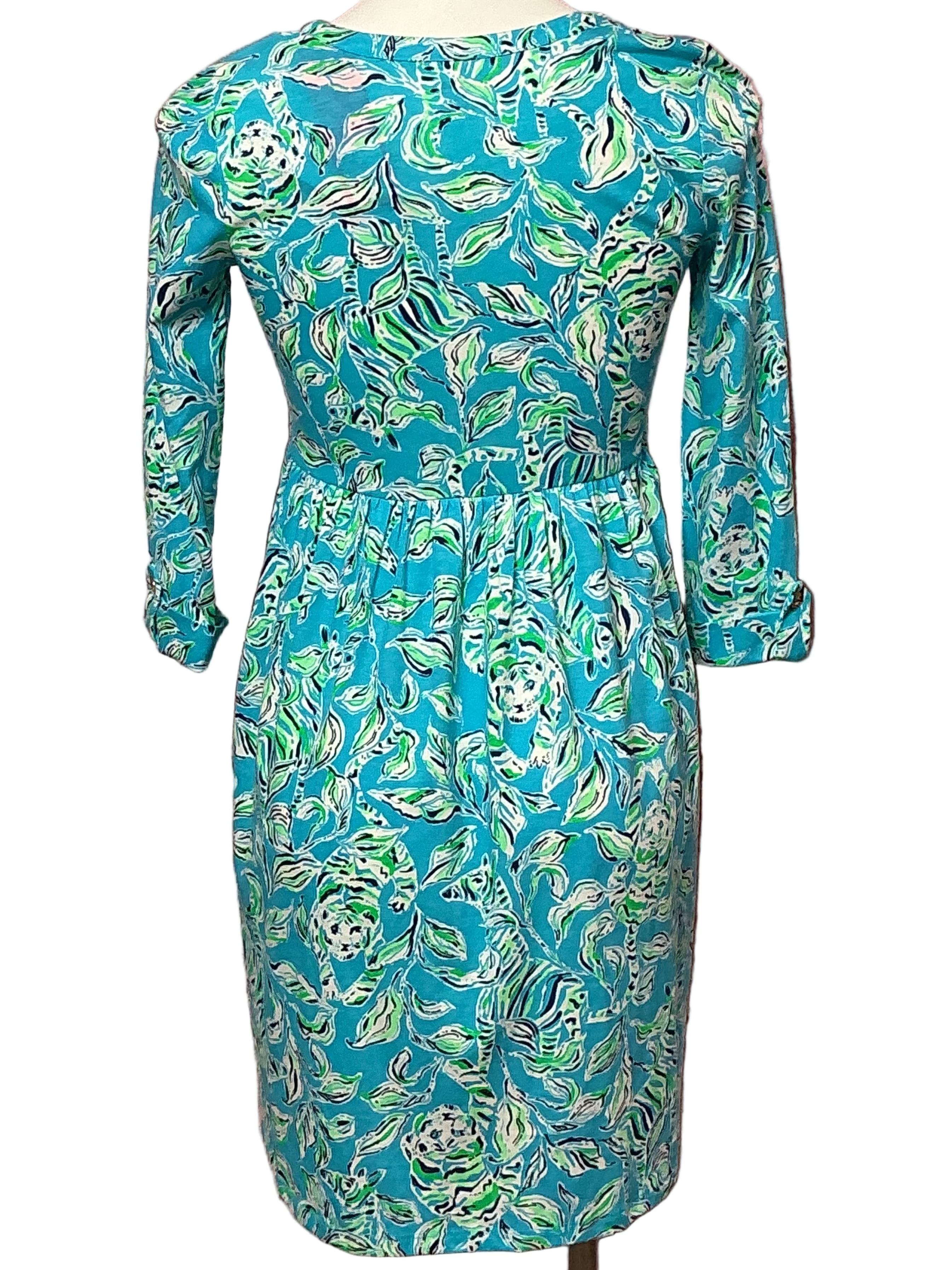 Lilly Pulitzer NWT - Loran Dress - Turquoise Oasis Outta Line - Size XXS