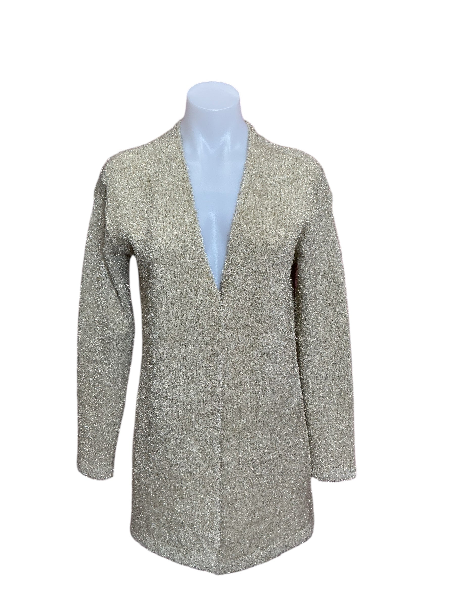 Lilly Pulitzer Cardigan Gold Metallic - Size XS