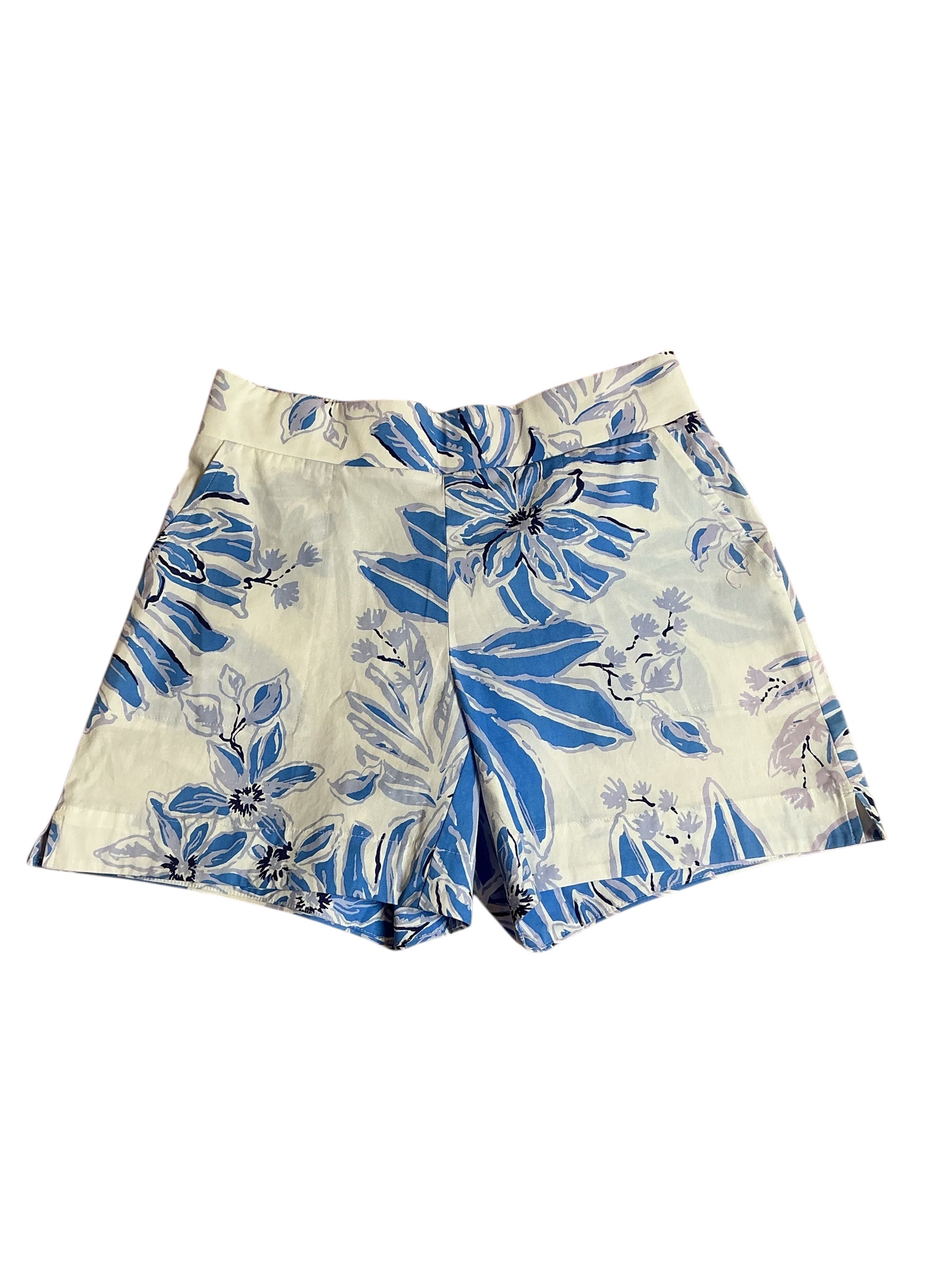 Lilly Pulitzer NWT Alista Stretch Short Resort White Jet Set Jungle - Size XS