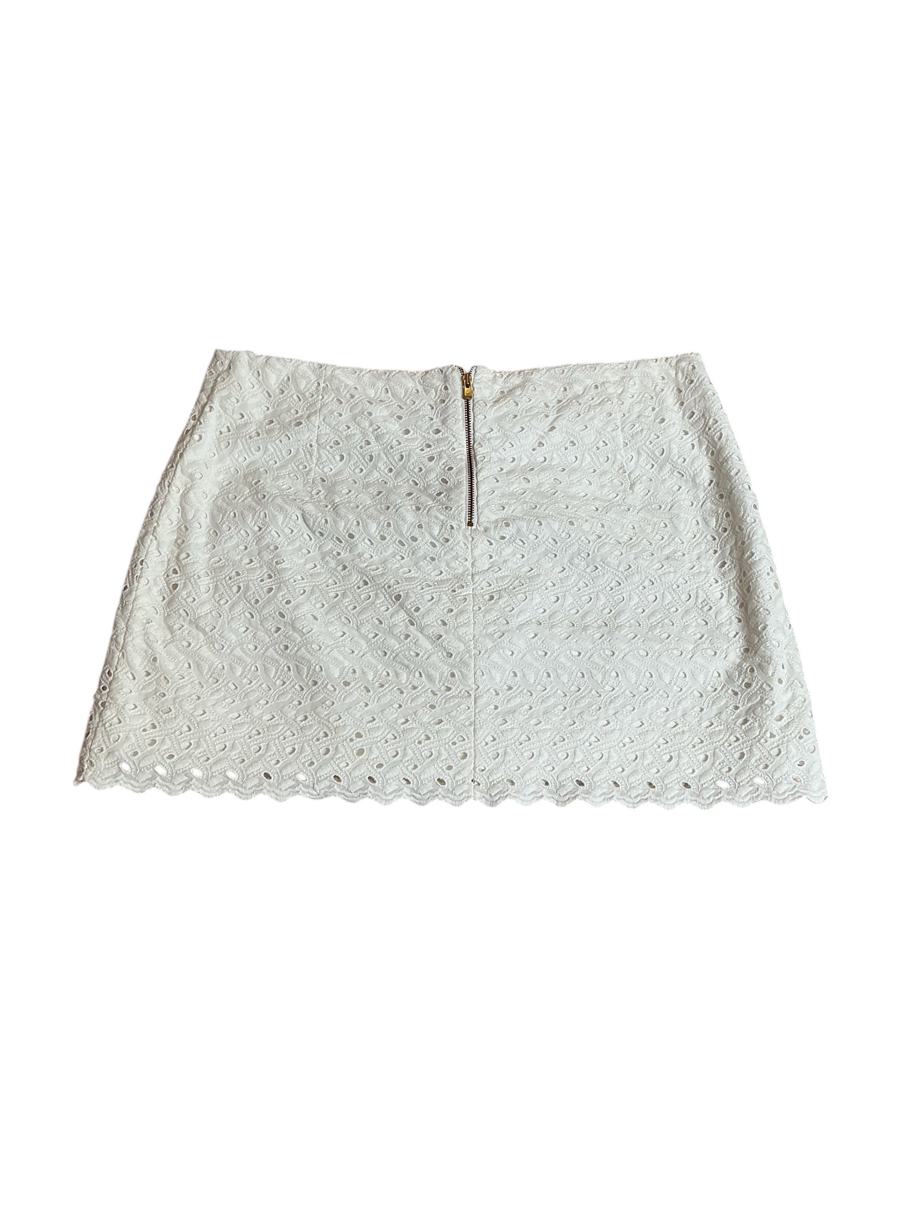 Lilly Pulitzer Tate Skirt Resort White Current Eyelet (HTF) - Size 10