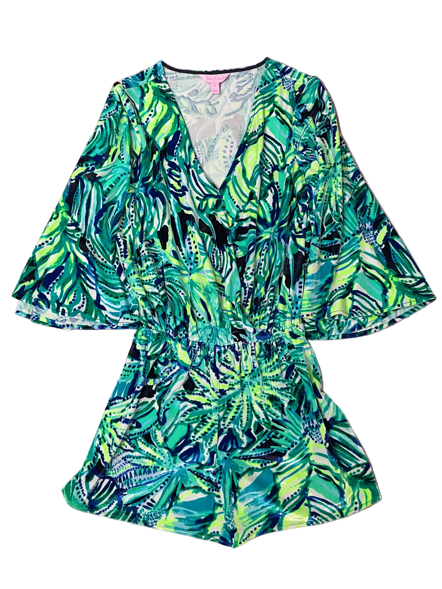Lilly Pulitzer NWT - Viviana Romper - Bright Navy Armadilly Dally - Size XS