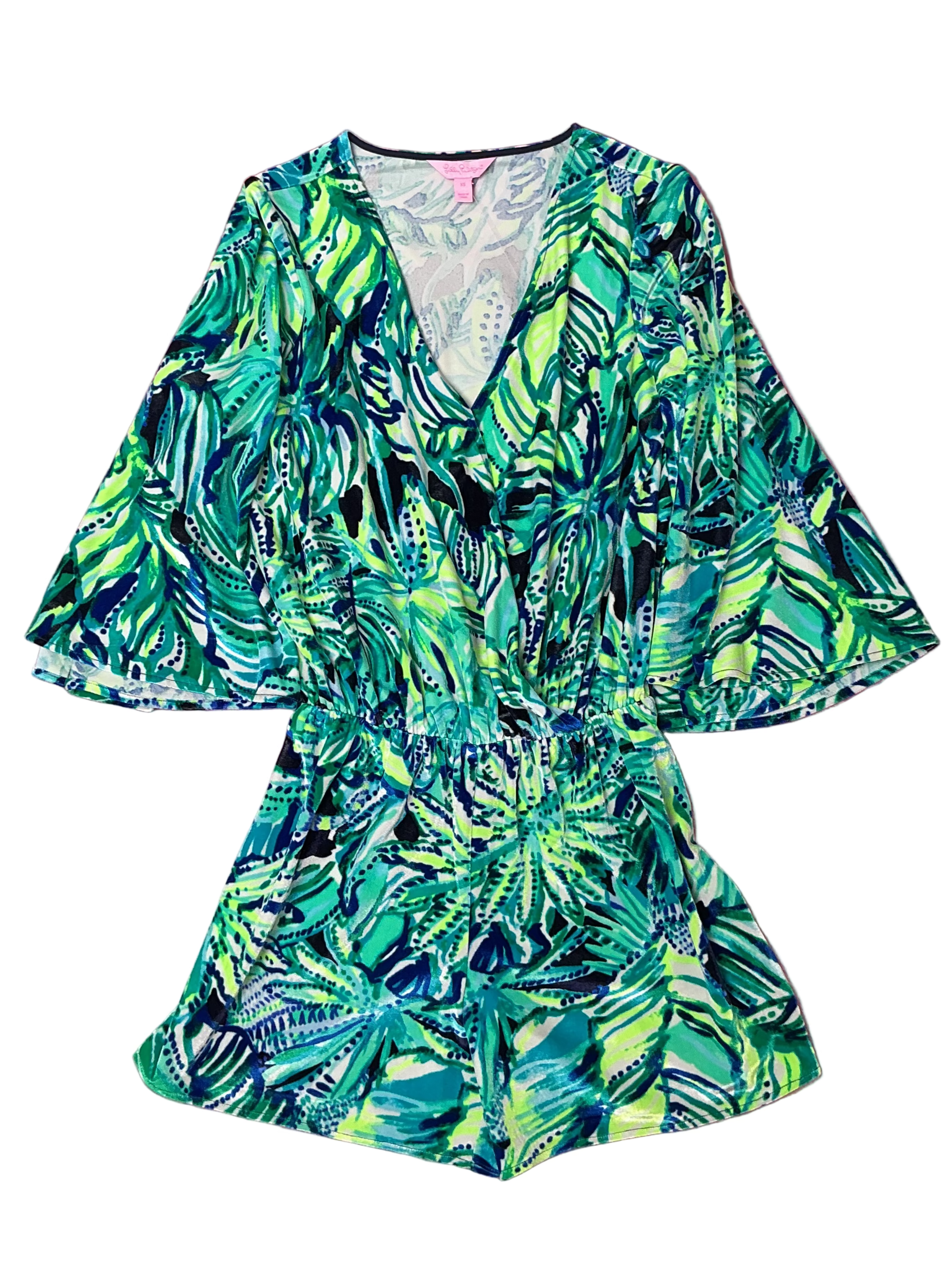 Lilly Pulitzer NWT - Viviana Romper - Bright Navy Armadilly Dally - Size XS