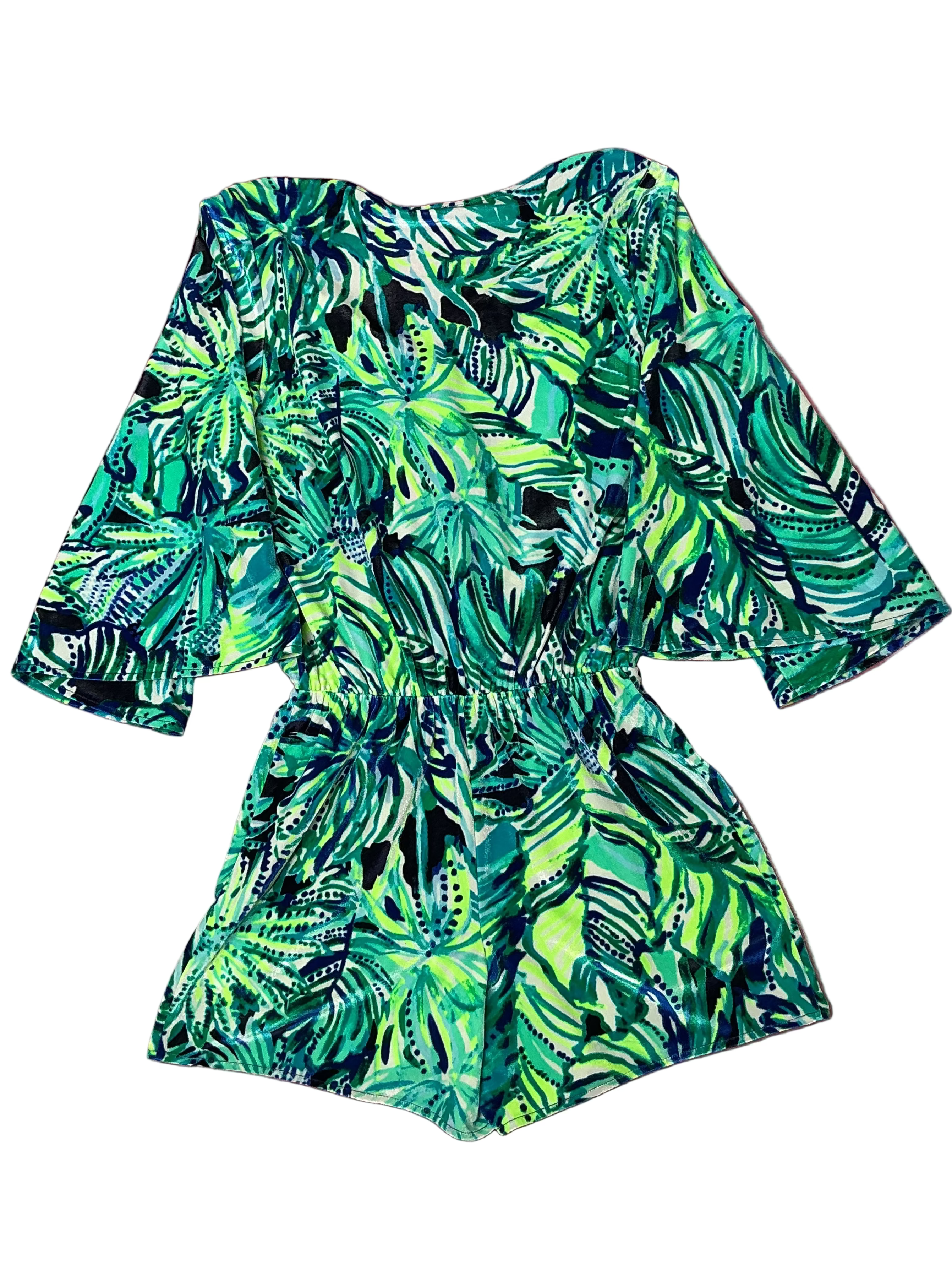 Lilly Pulitzer NWT - Viviana Romper - Bright Navy Armadilly Dally - Size XS