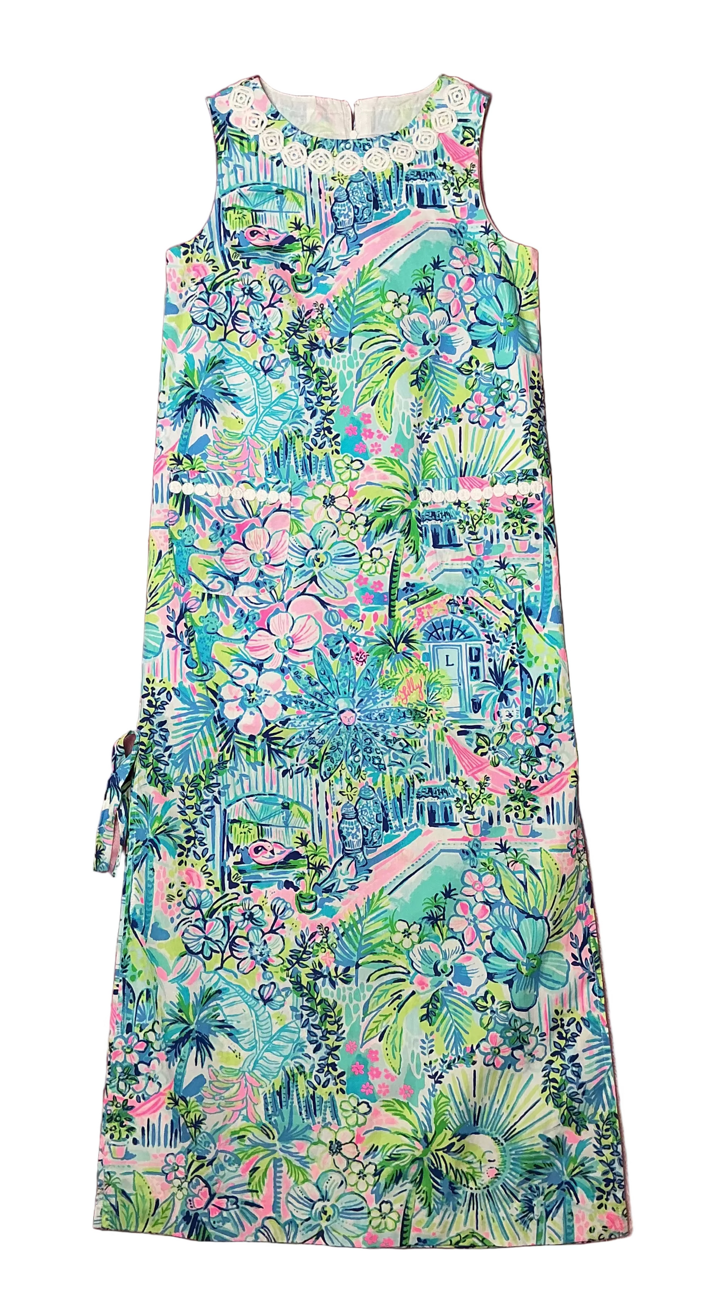 Lilly Pulitzer Kids NWT - Little Lilly Classic Maxi - Multi Lilly’s House - Size 10