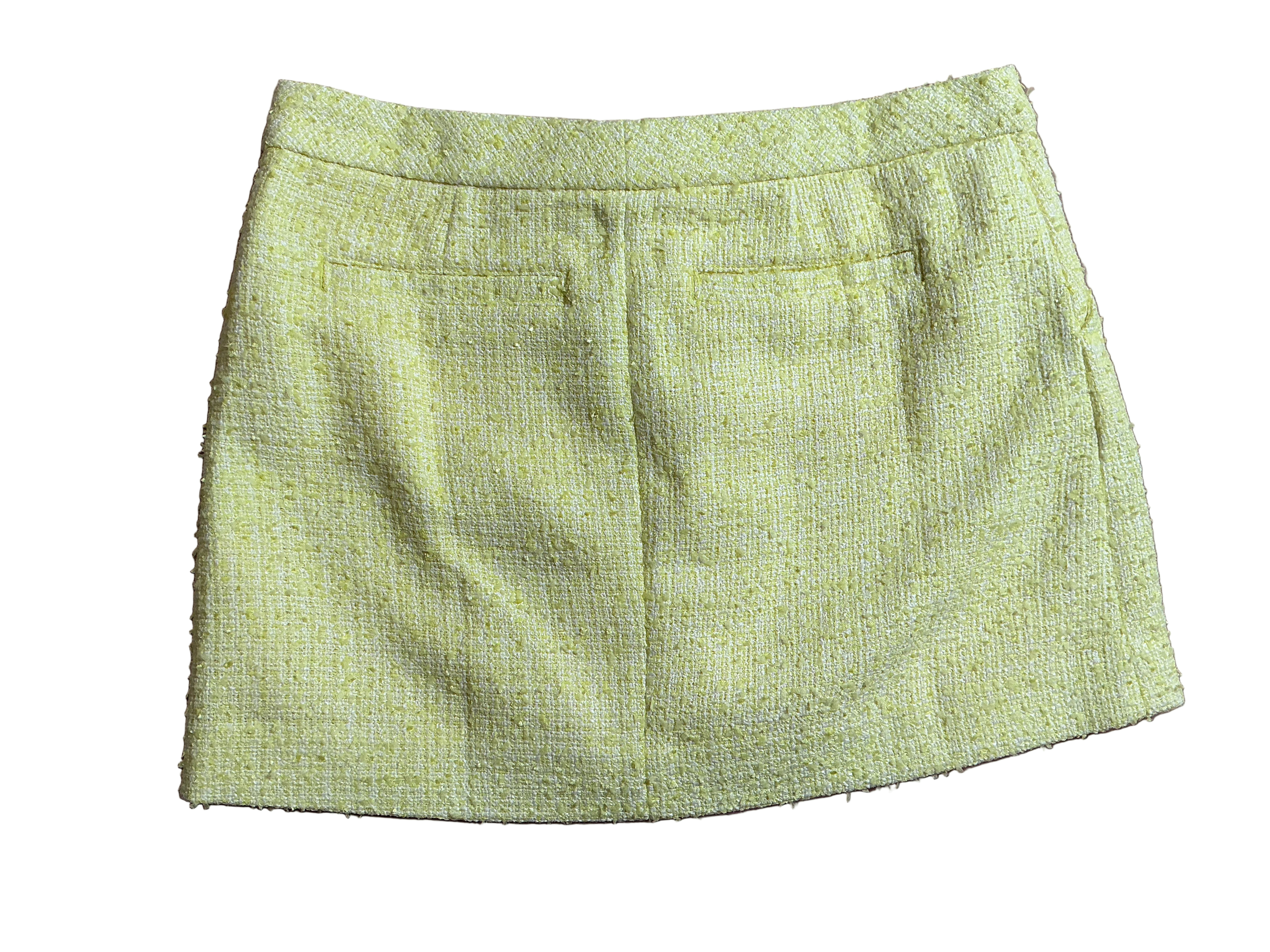 Lilly Pulitzer NWT Colette Mini Skort Finch Yellow Chic Chick Boucle - Size 8
