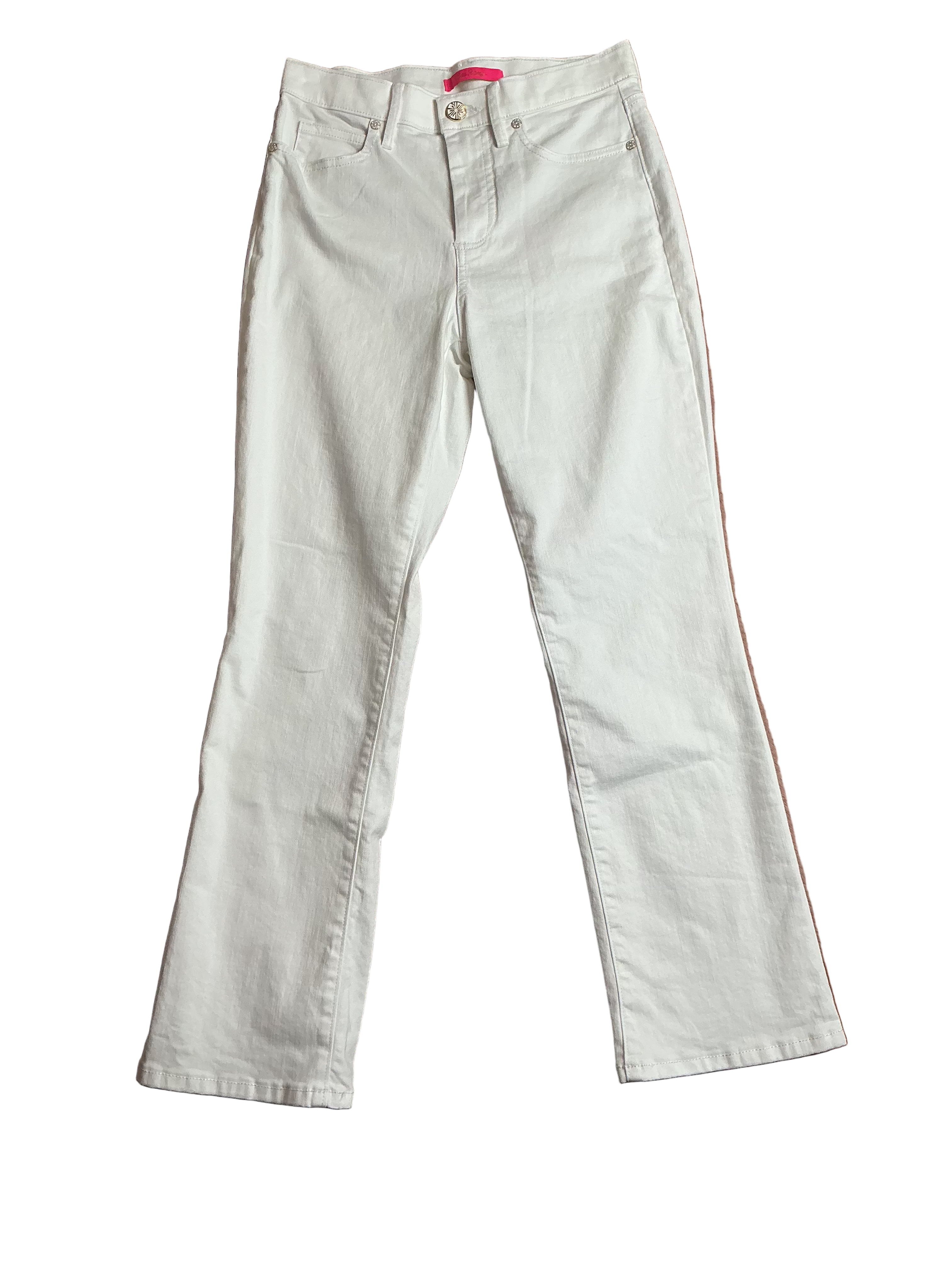 Lilly Pulitzer NWT Annet High Rise Crop F Resort White - Size 2