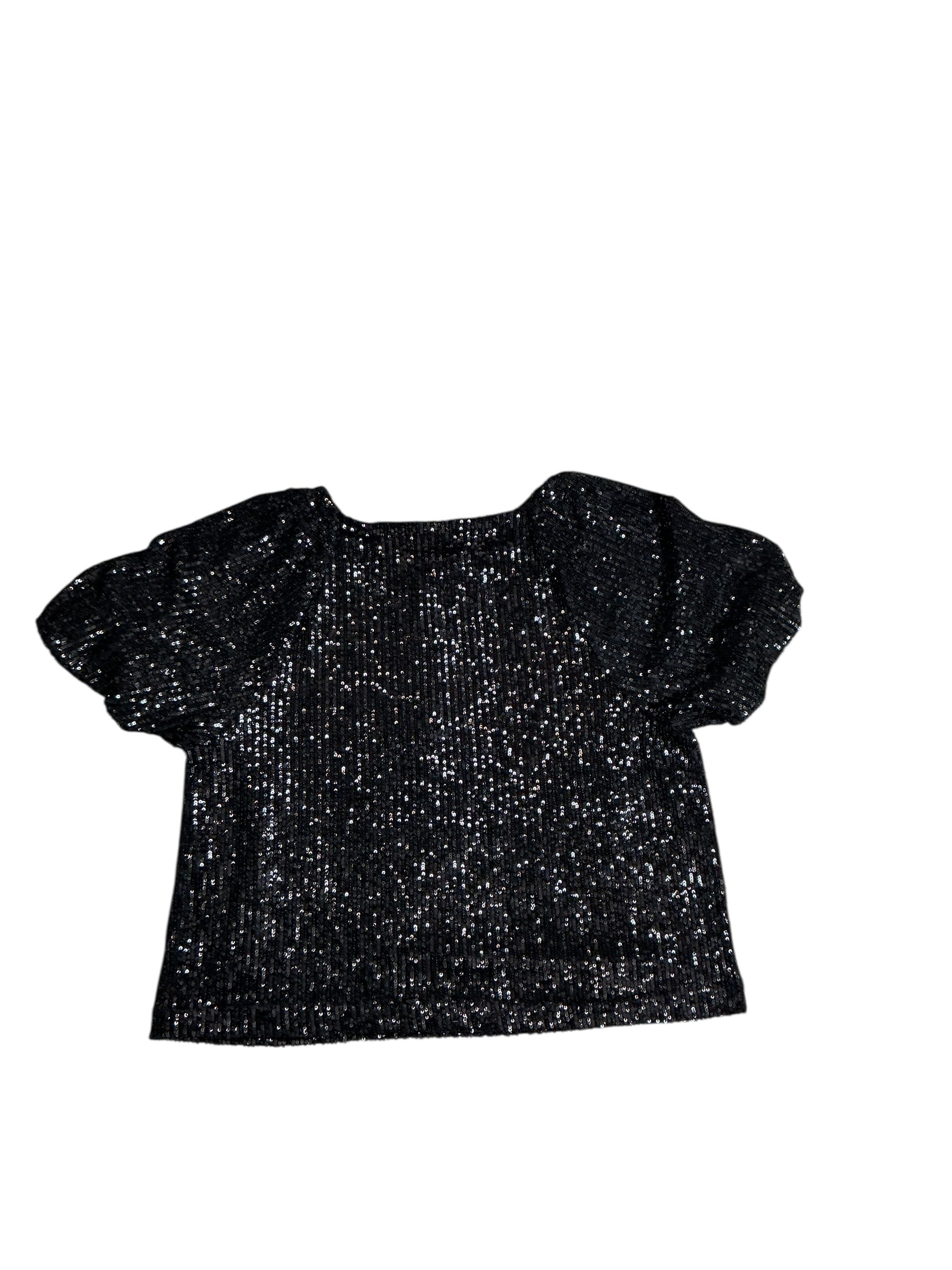 Lilly Pulitzer NWT Cressida Knit Top Noir Treasure Box Sequin Kn - Size M