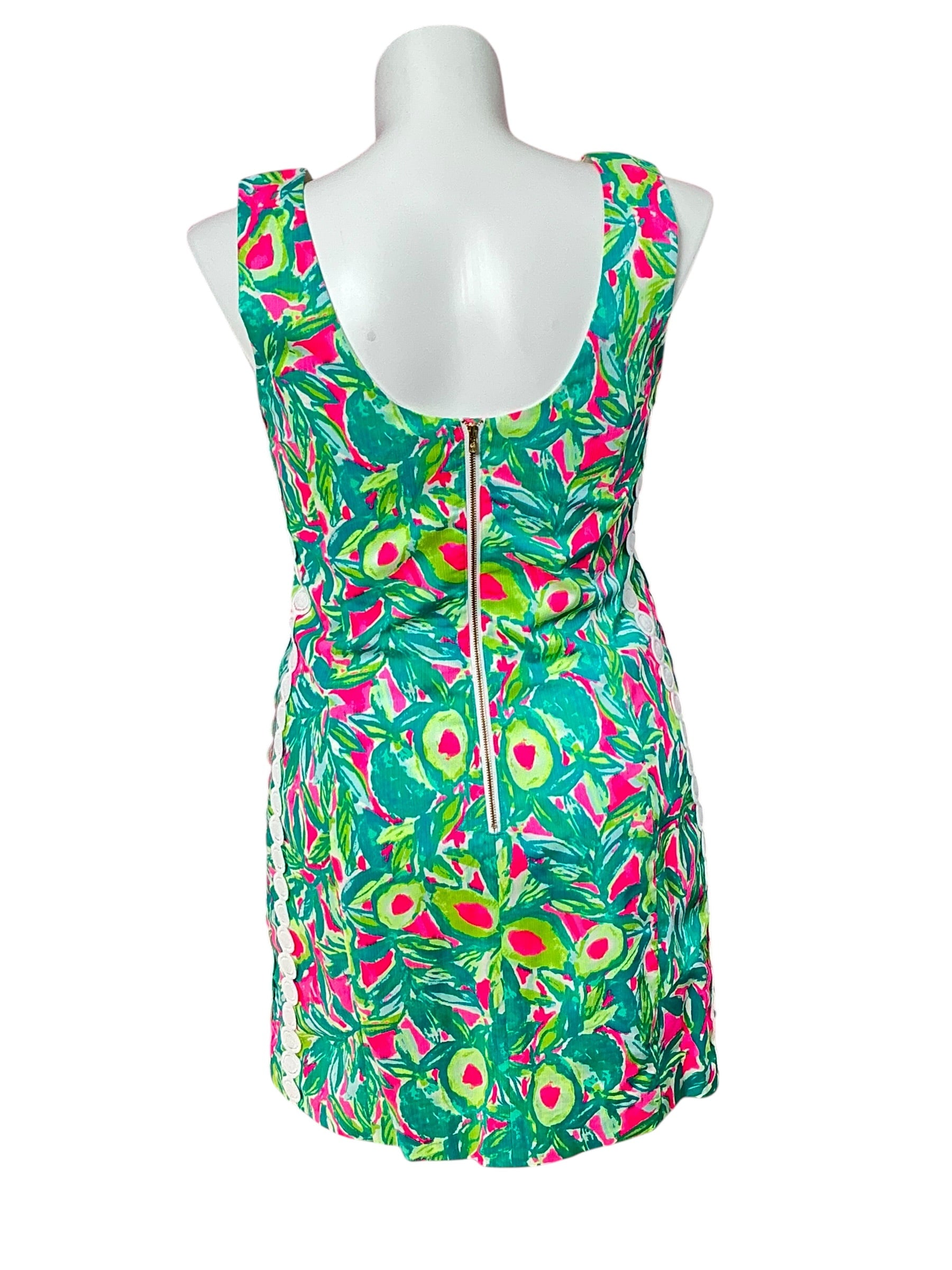 Lilly Pulitzer (Holy Grail) Mila Shift - Pink Sunset Guac And Roll - Size 12