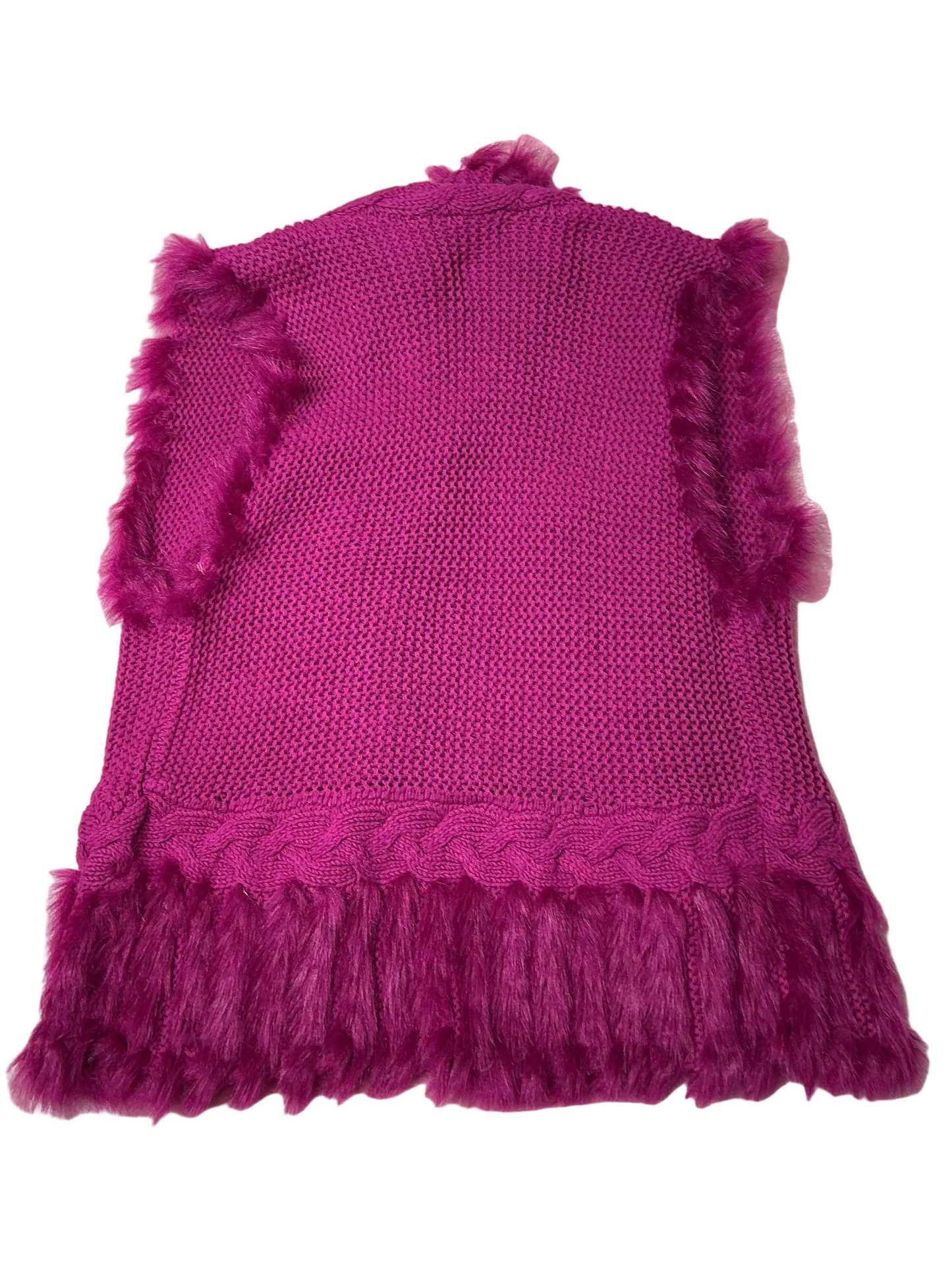 Lilly Pulitzer Faux Fur Sweater Vest - Size L