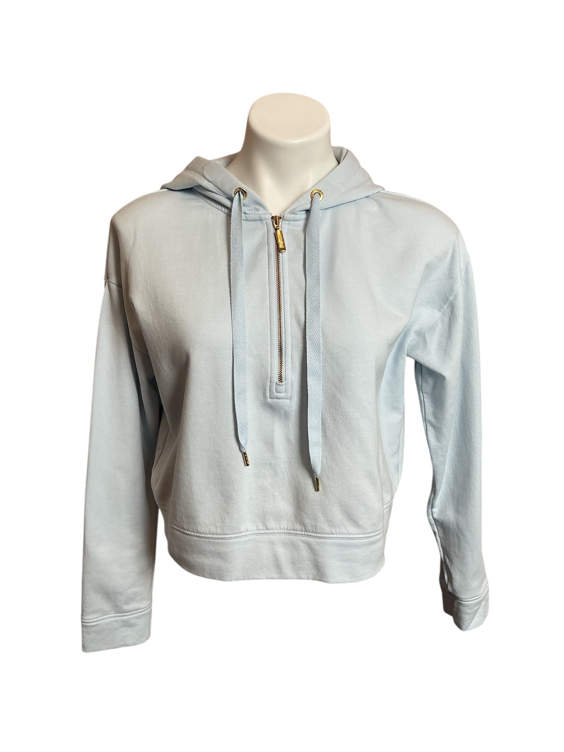 Lilly Pulitzer Kirstie Long Sleeve Hoodie Pastel Lunar Blue - Size XS