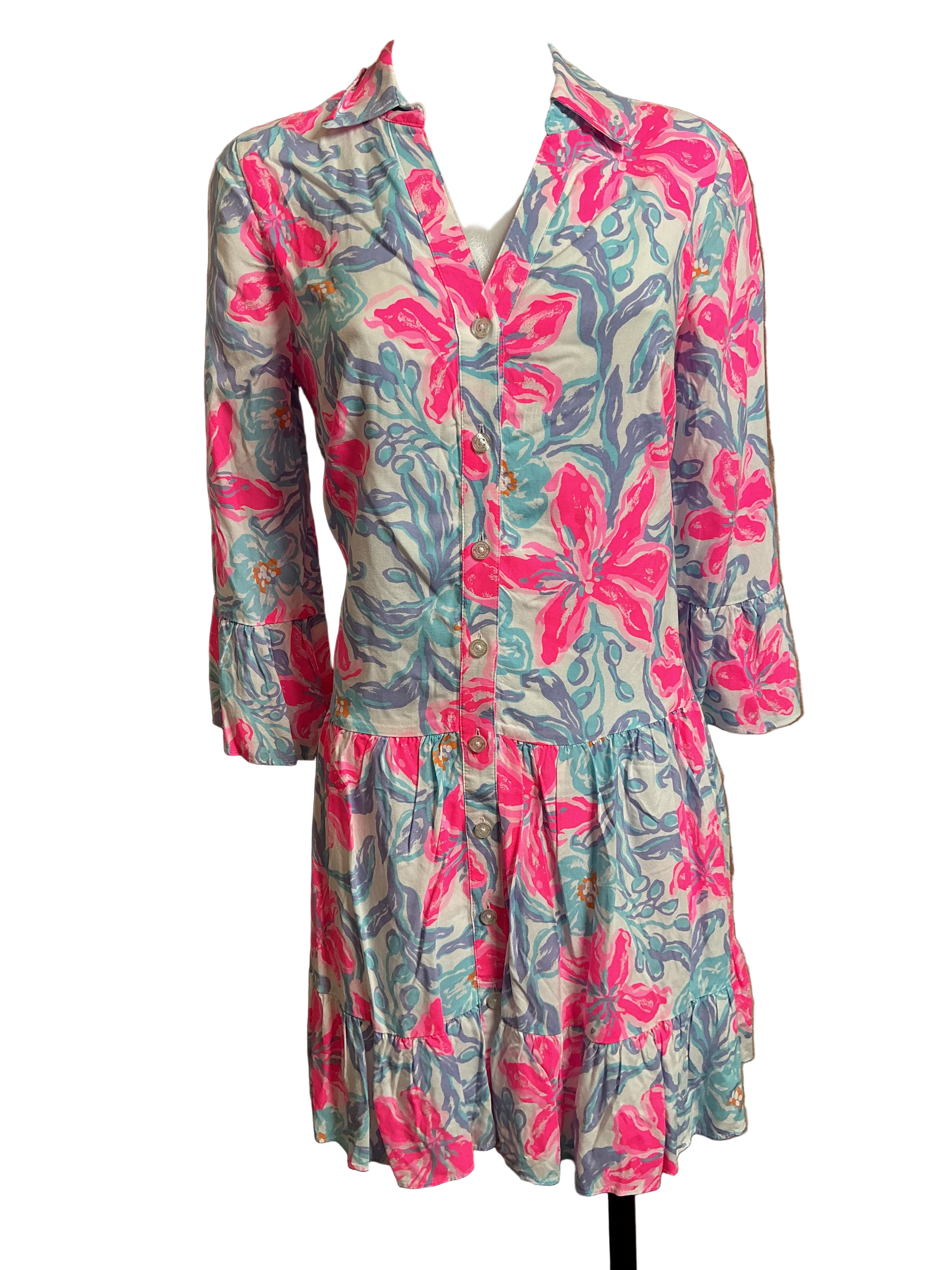 Lilly Pulitzer NWT Diantha Tunic Dress  Multi Beachside Haven - Size 00