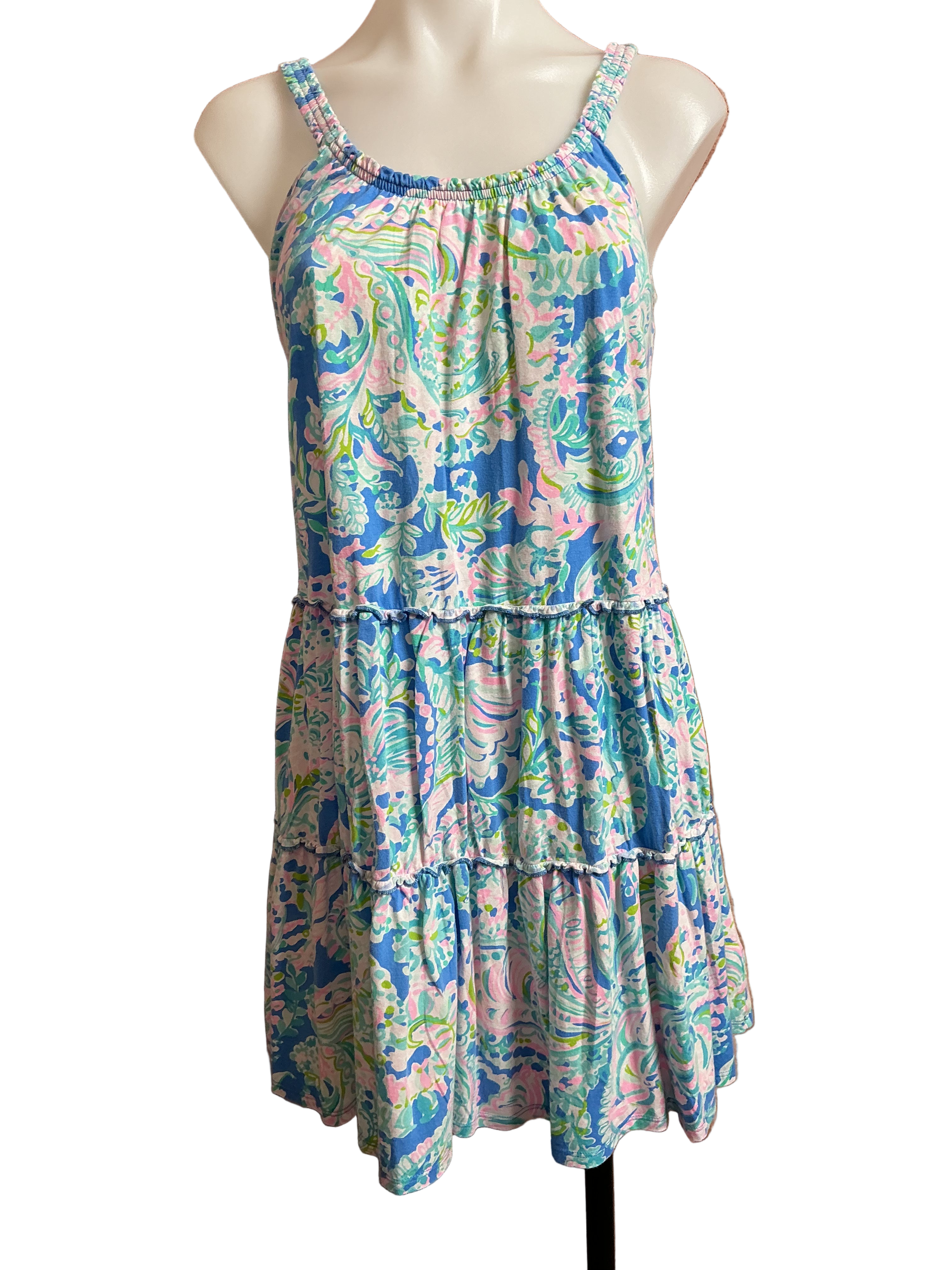 Lilly Pulitzer Loro Swing Dress in the Multi Dream Team print - Size XS