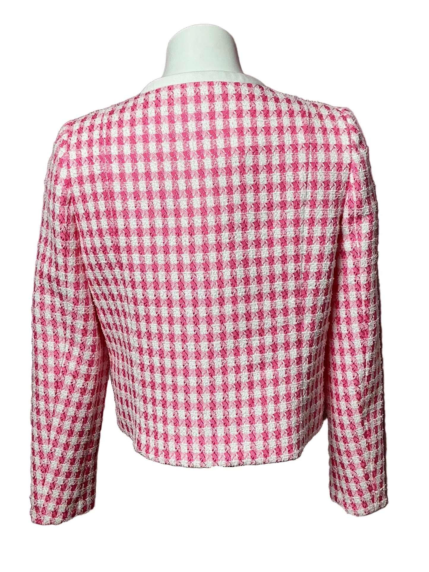 Lilly Pulitzer NWT - Rohana Boucle Jacket - Rousseau Pink Charming Check Boucle - Size 6