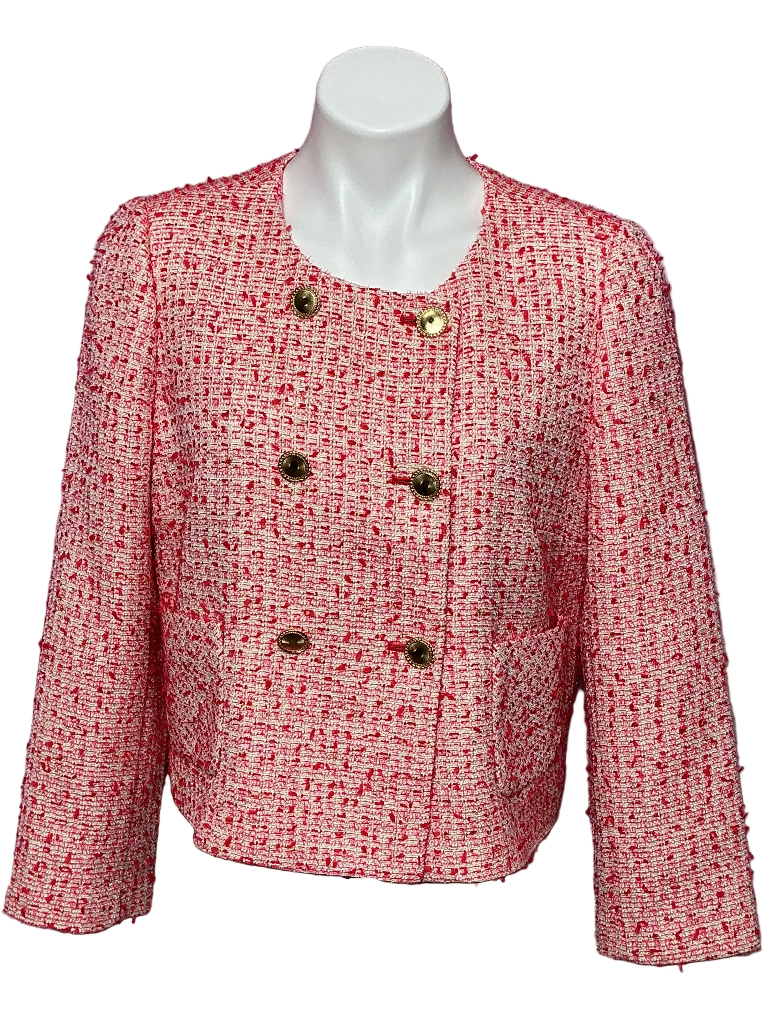 Lilly Pulitzer NWT - Seyla Jacket - Amaryllis Red Fantasy Tweed - Size 8