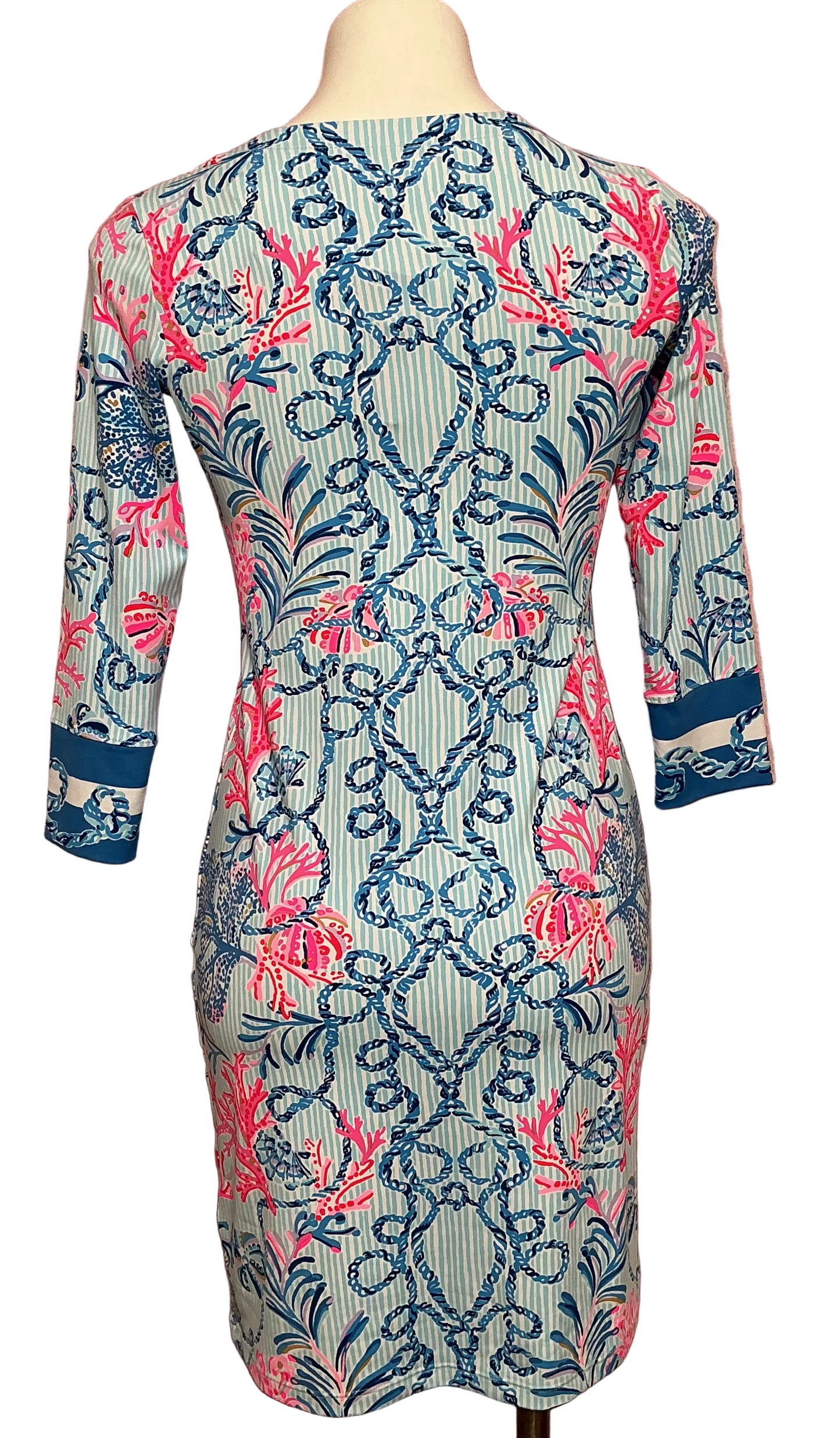 Lilly Pulitzer NWT - UPF 50+ Nadine Dress - Multi Naut Today Engineered- Size XXS