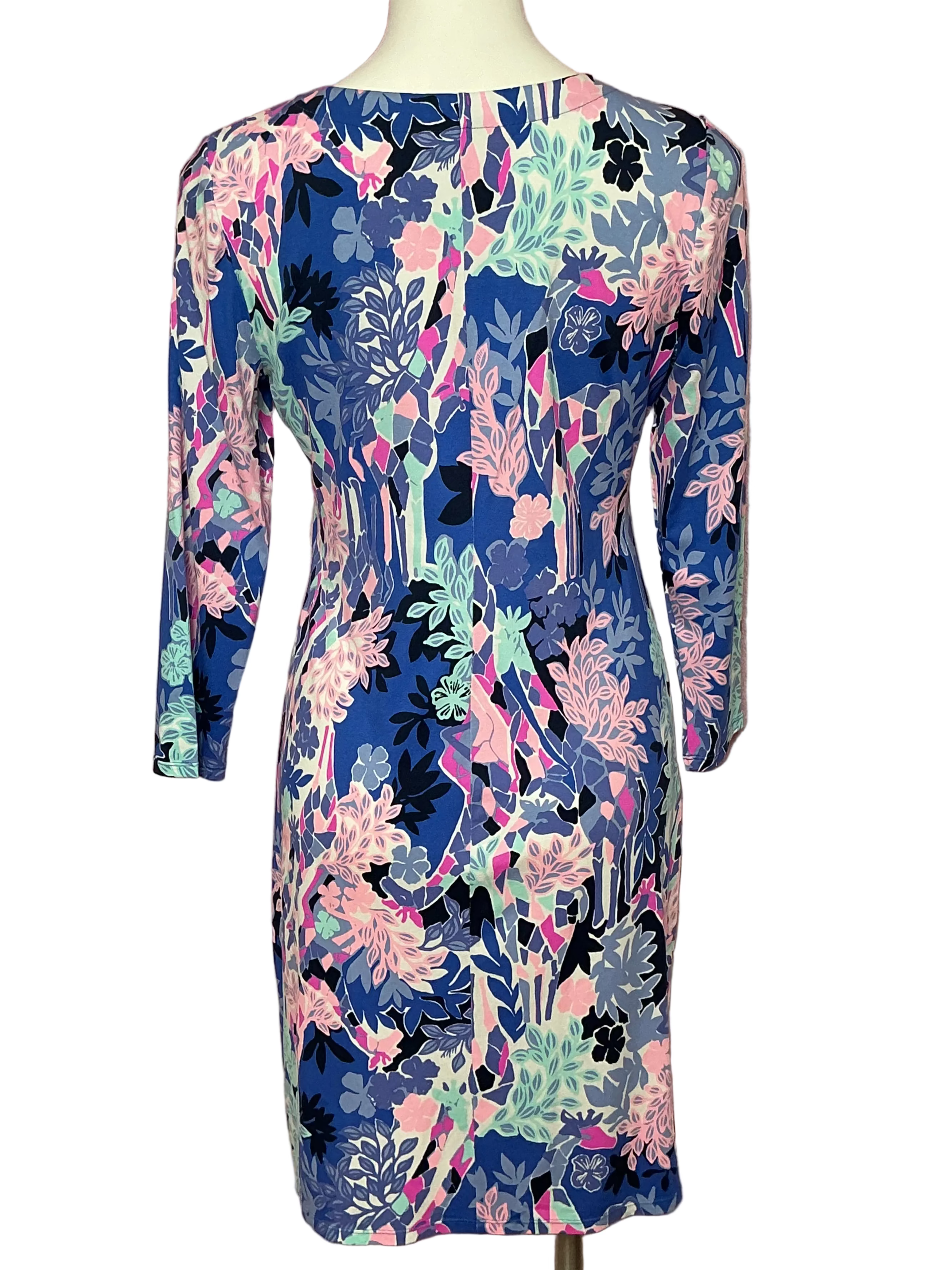 Lilly Pulitzer NWT - Melli Dress - Iris Blue Giraffic Park Engineered Knit Dress - Size M