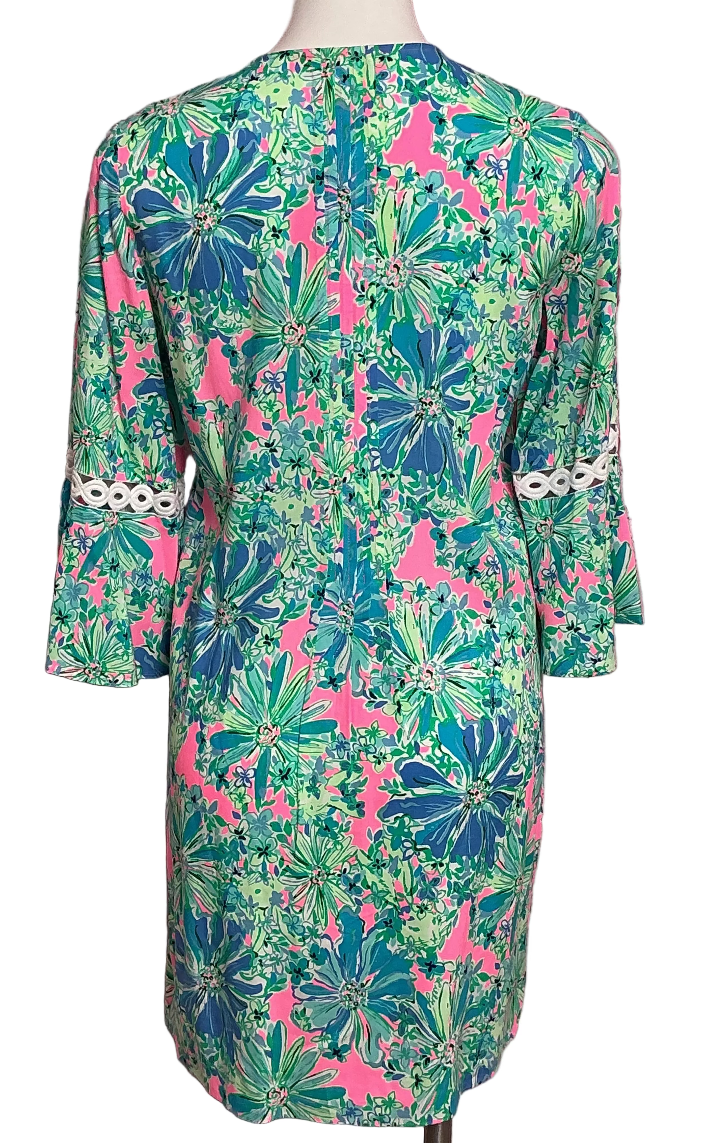 Lilly Pulitzer NWT - Hollie 3/4 Sleeve Tuni - Soleil Pink Good Hare Day - Size S