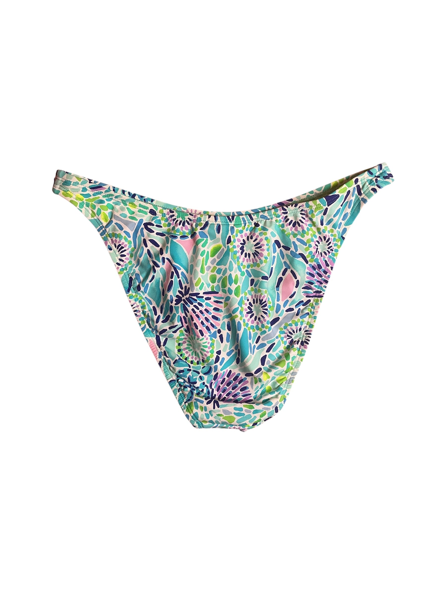 Lilly Pulitzer NWT Pico High Cut Bottom - Blue Ibiza Open Water - Size 6