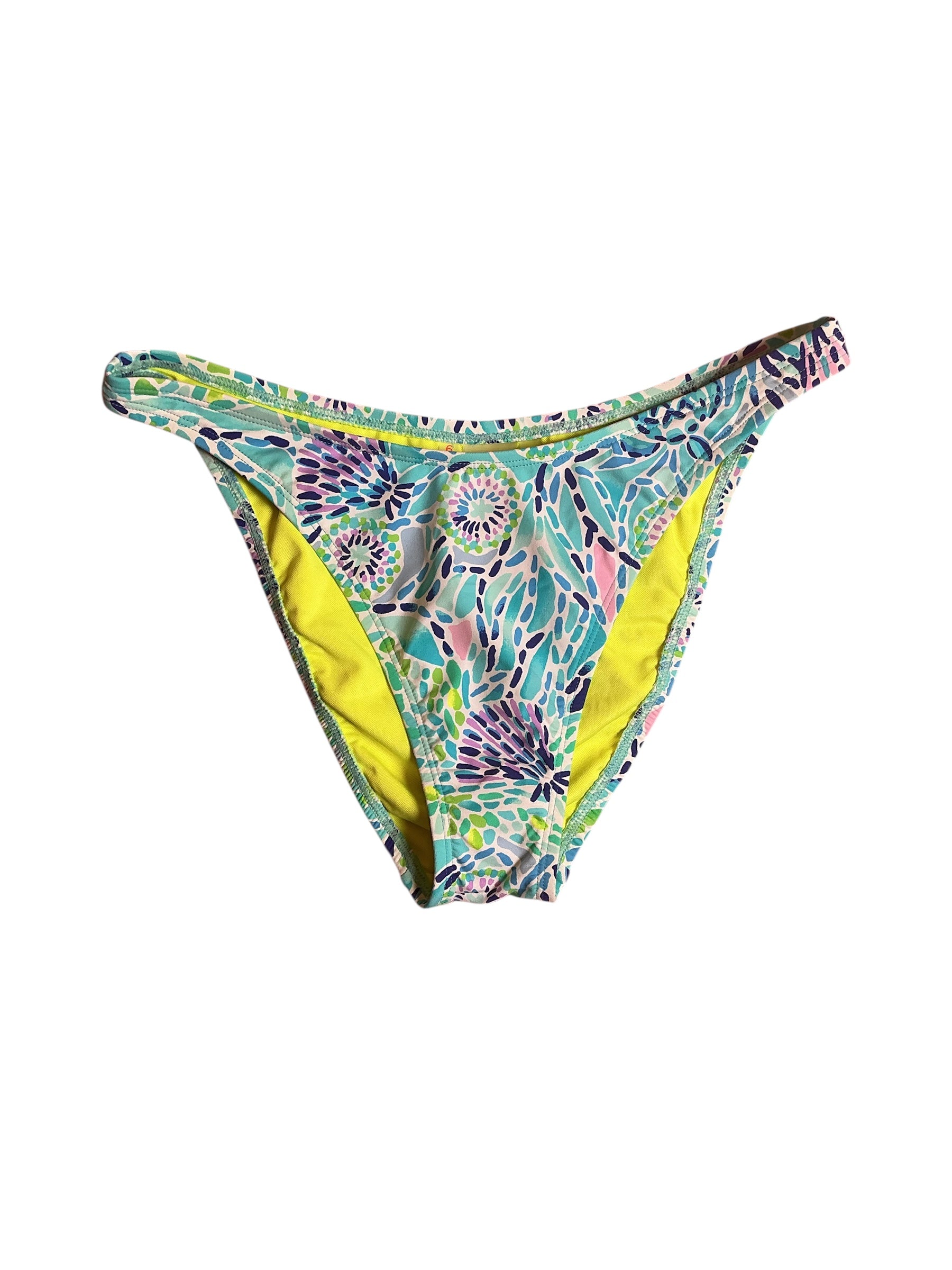 Lilly Pulitzer NWT Pico High Cut Bottom - Blue Ibiza Open Water - Size 6