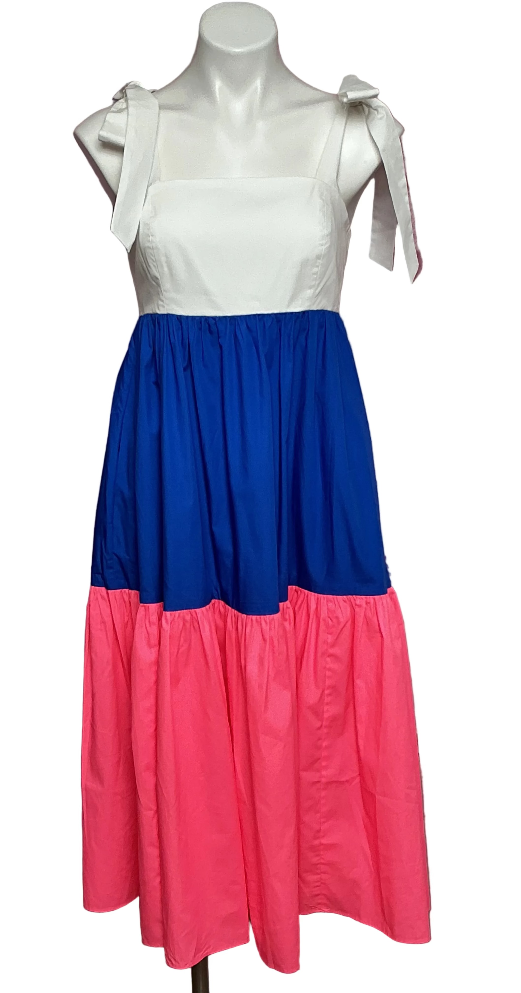 Lilly Pulitzer NWT - Anlee Cotton Midi Dress - Resort White Borealis Blue Lilly’s C - Size 2